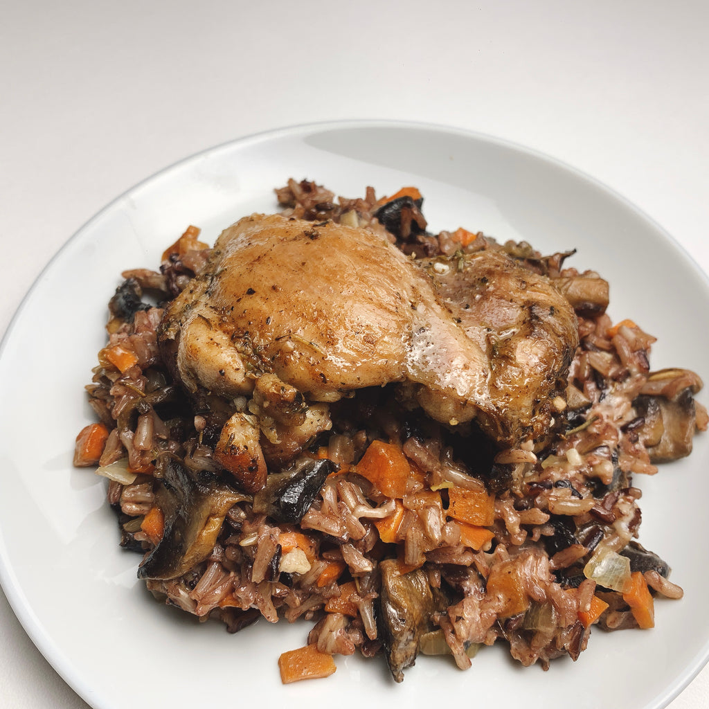 One Pot Creamy Chicken and Wild Rice