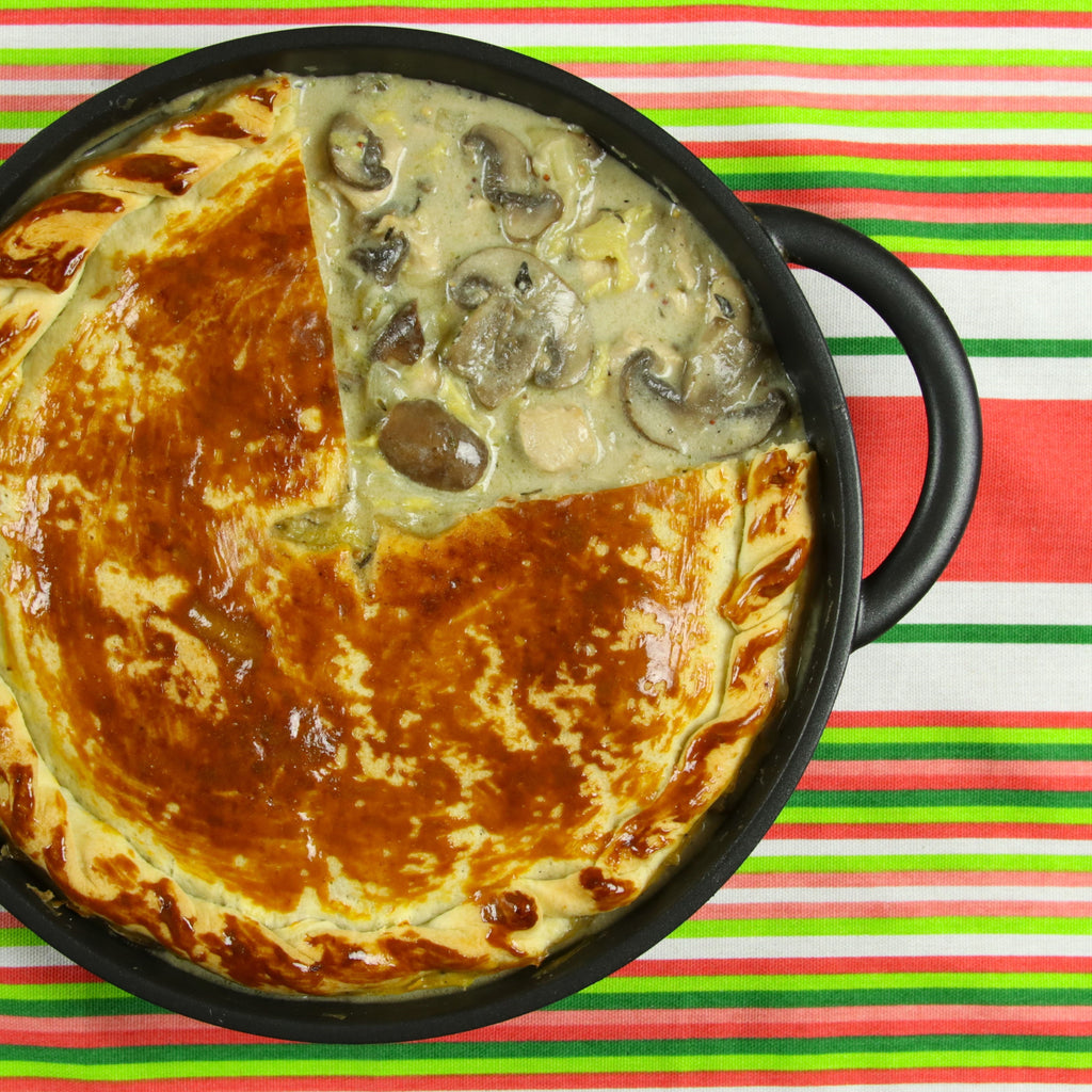 Chicken, Kale and Mushroom Pot Pie