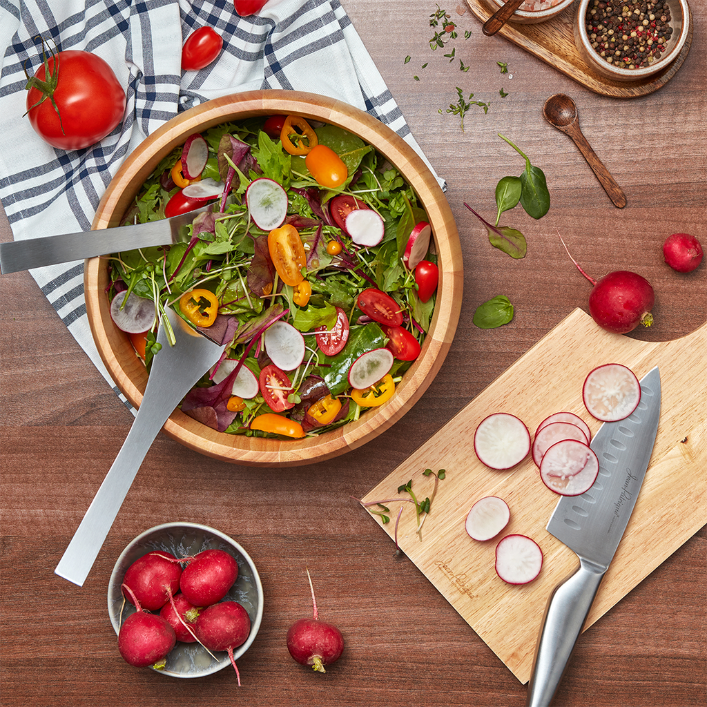 Salad Bowl with Lid, Large Salad Bowl with Tongs, Bamboo Fiber Salad  Serving Bowl with Utensils, Solid Mixing Bowl for Fruits, Vegetables and  Past 