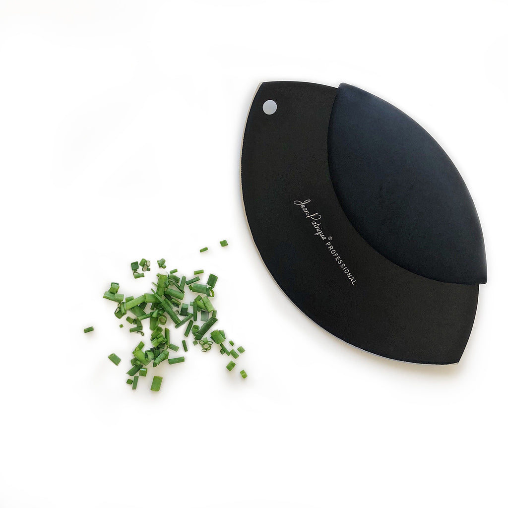 Mezzaluna Herb & Salad Chopper with Board, Stainless Steel - Excalibur by Jean Patrique