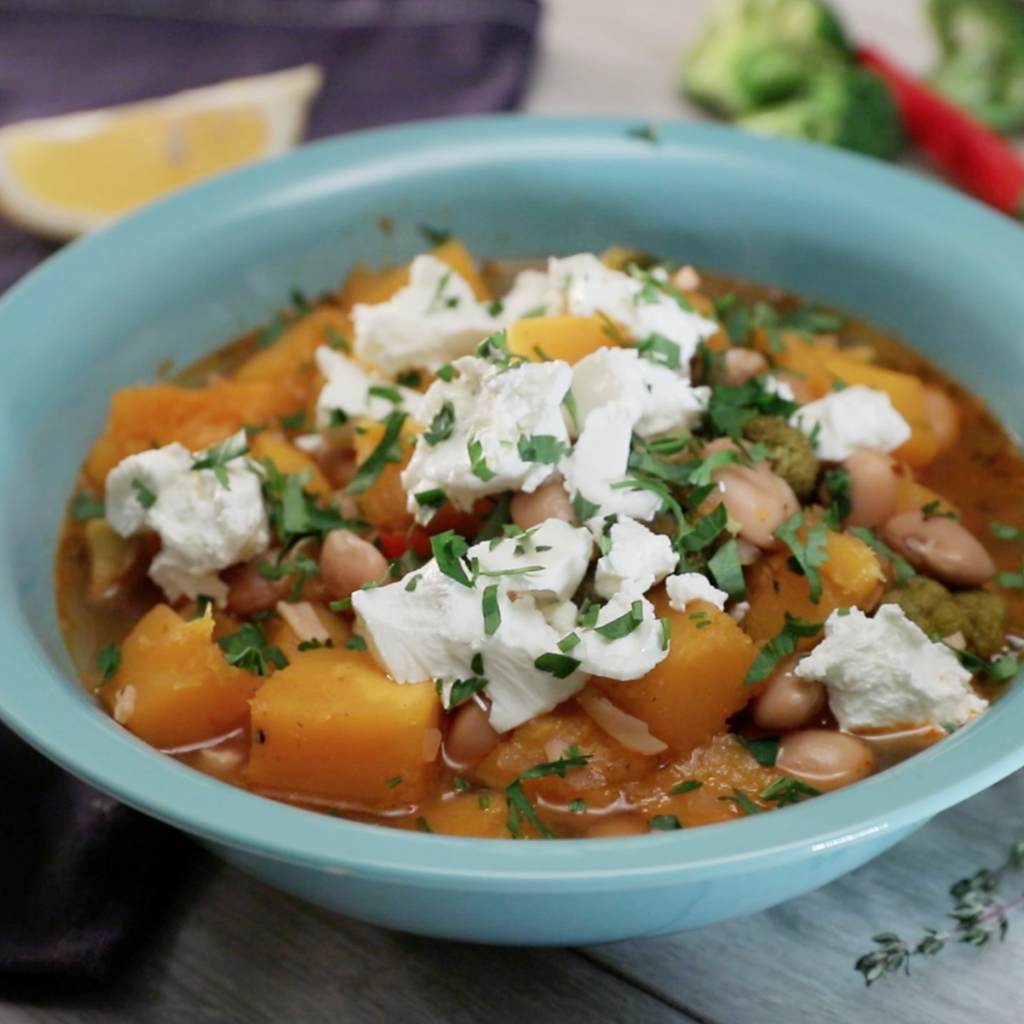 Spiced Squash and Broccoli Stew