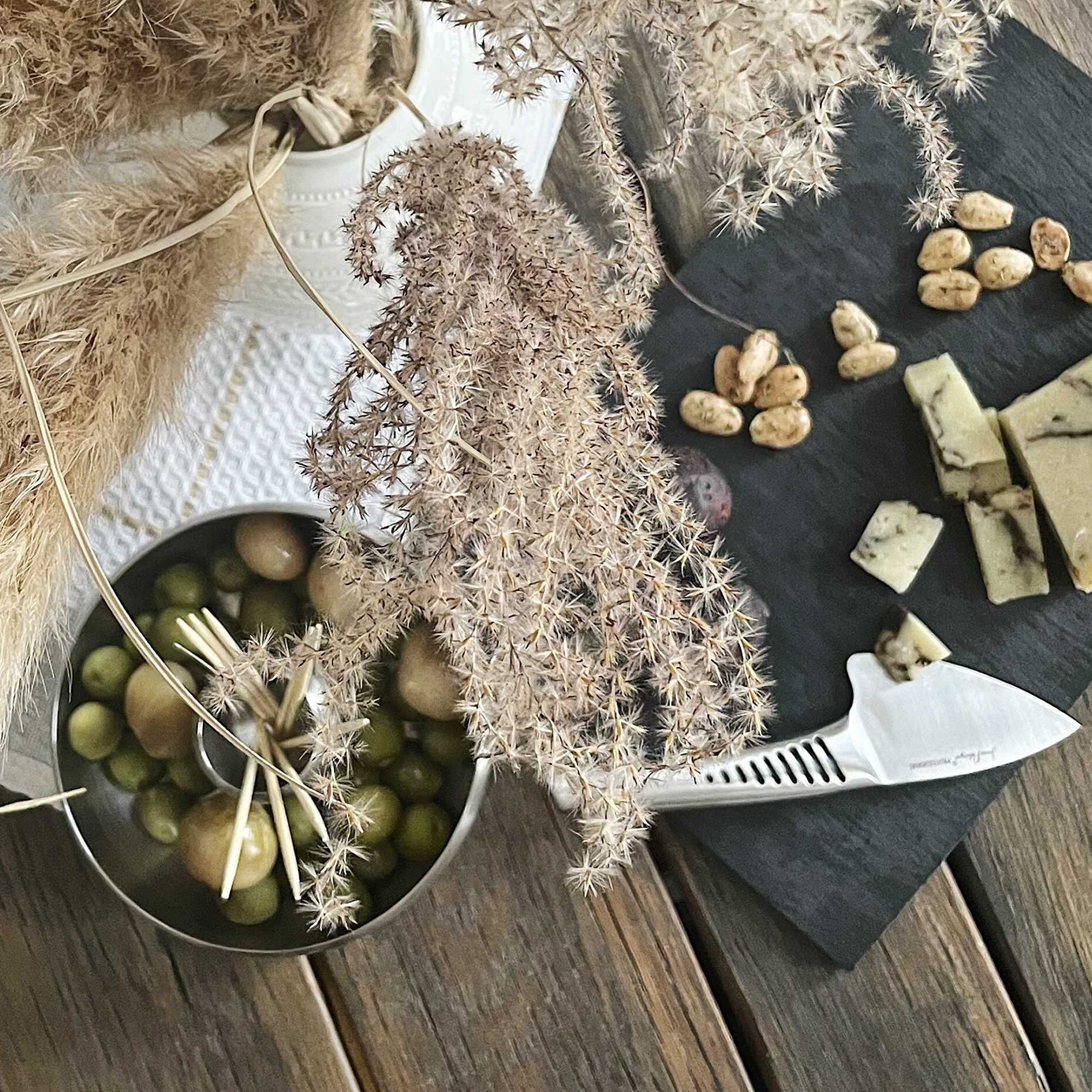 Olive Tapas Dish - Brushed Stainless Steel