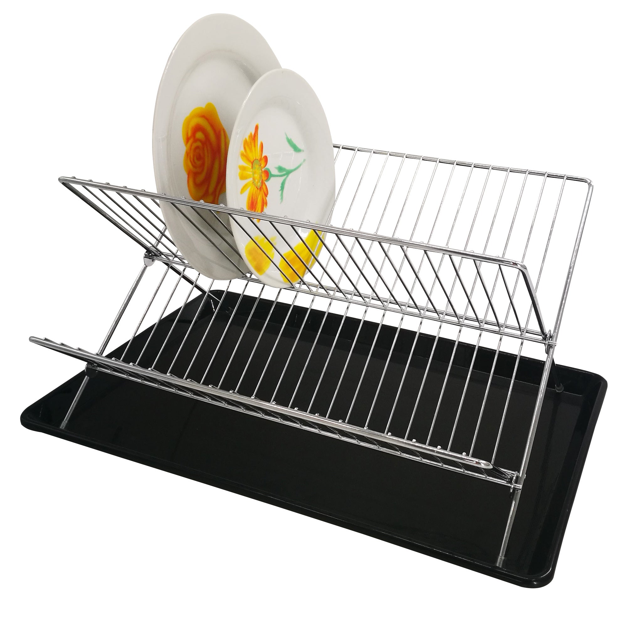 Folding Dish Drainer with Tray