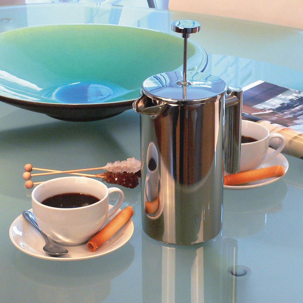 750ml Double Walled Stainless Steel Cafetiere