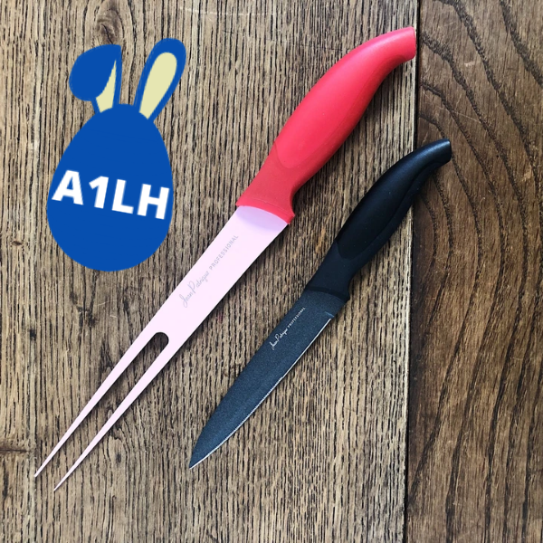 Carving Knife & Meat Fork - Contemporary Colours