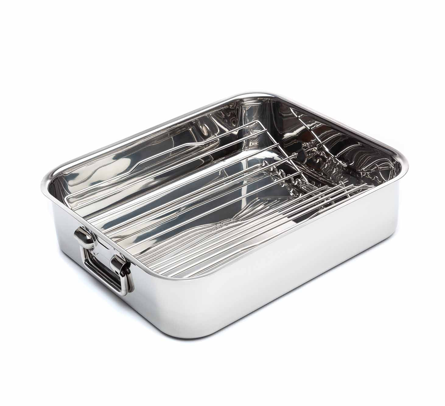 15 3/4″ Roasting Tray & Scissor Rack