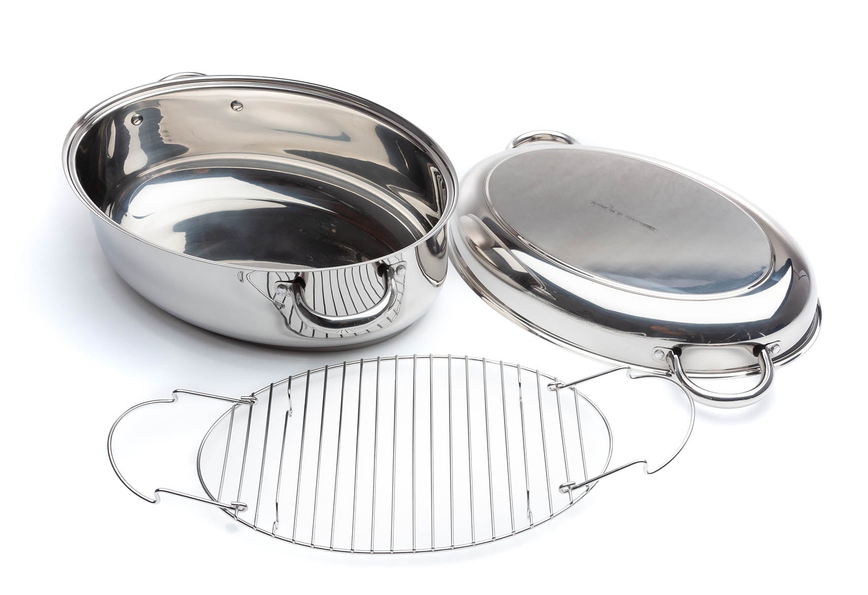 Double Oval Roaster/Steamer/Fish Kettle, 16 1/2