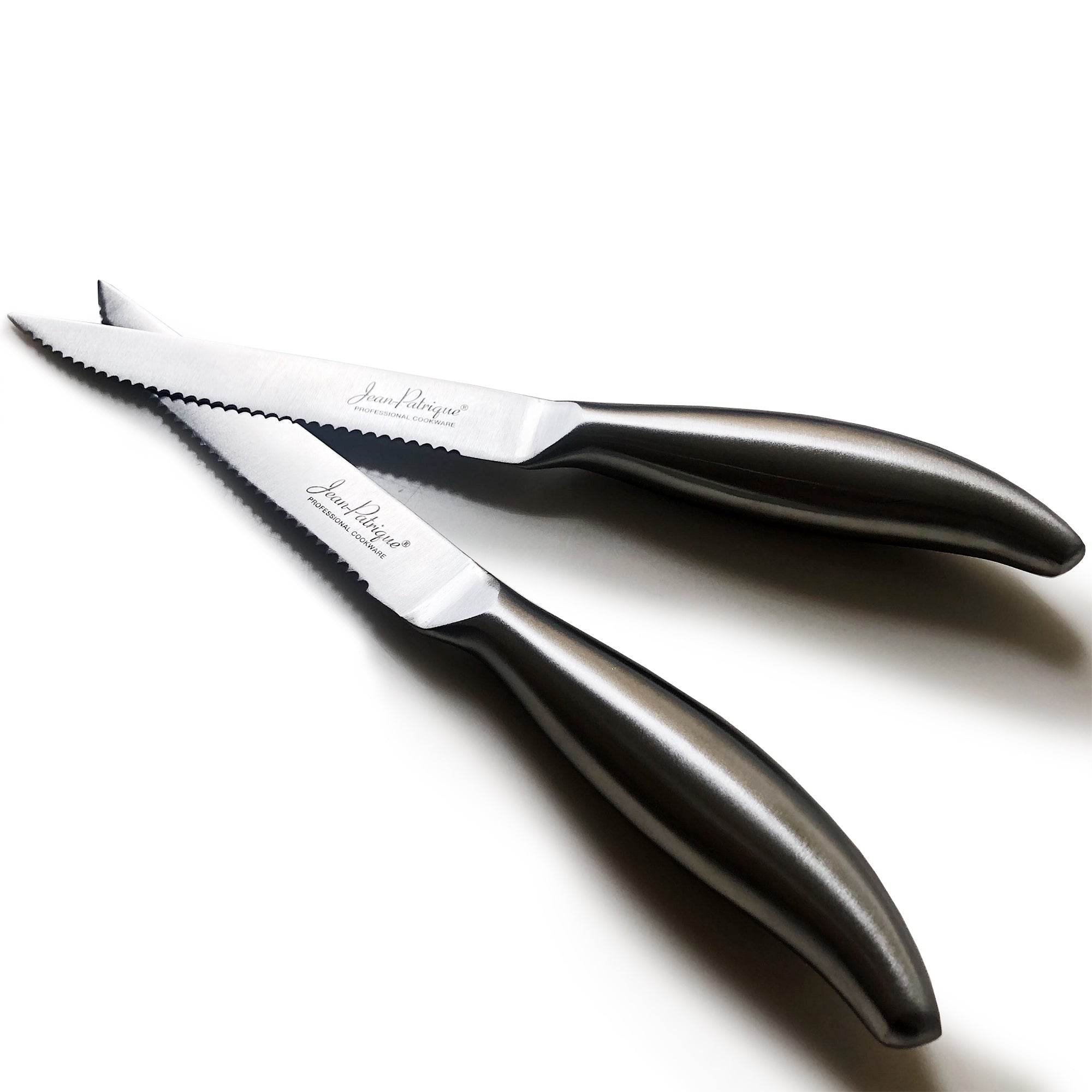 6-Piece Stainless Steel Steak Knife Set with Wooden Block