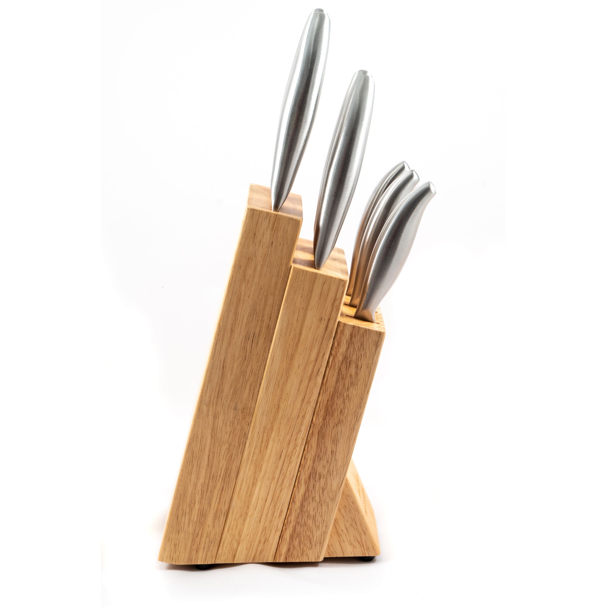 Professional Kitchen Knife Set & Wooden Knife Block - Set of 7