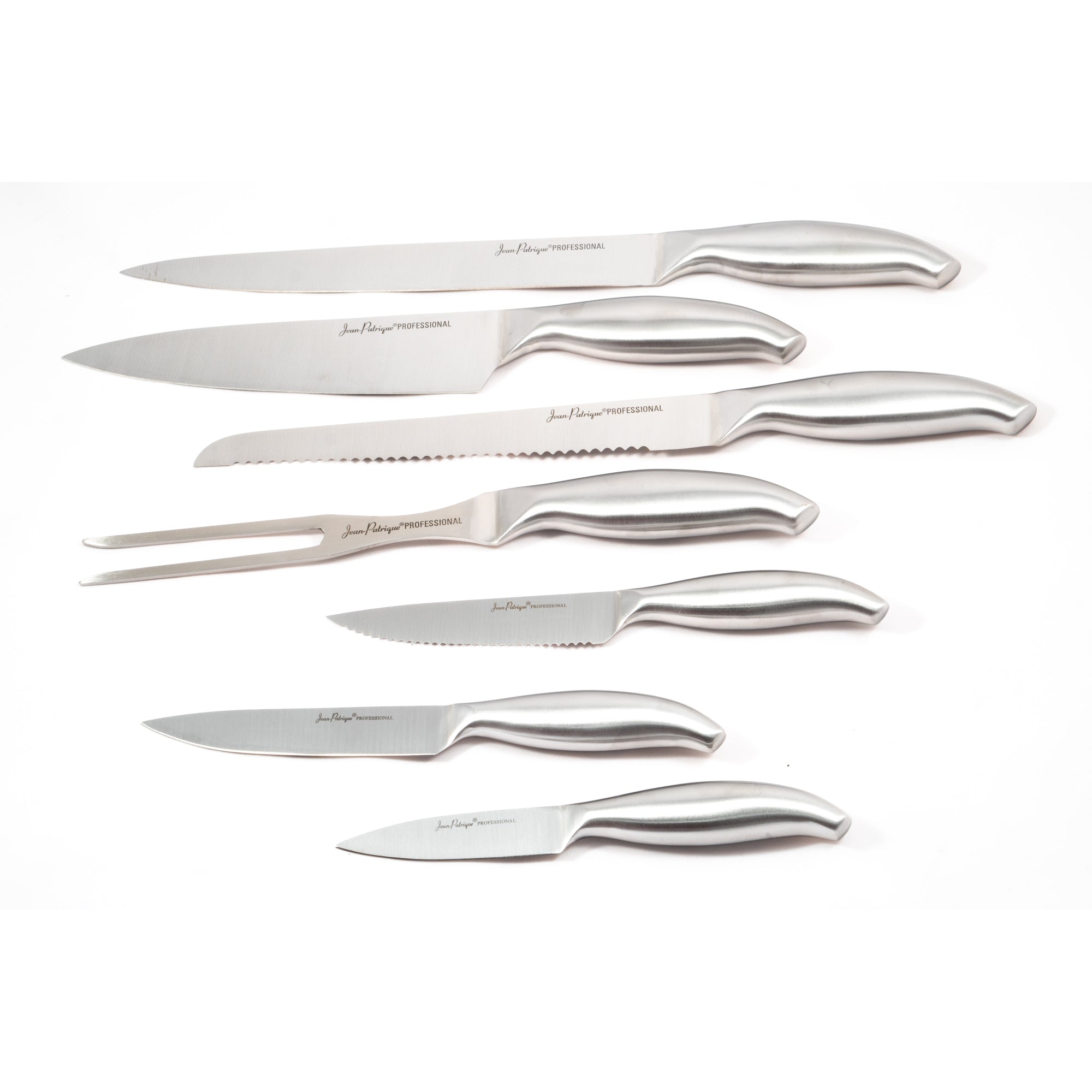 Professional Kitchen Knife Set & Wooden Knife Block - Set of 7