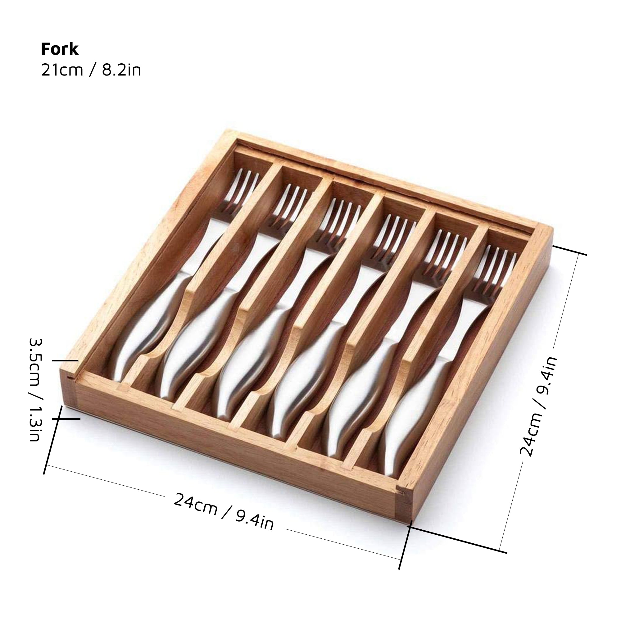 6-Piece Stainless Steel Steak Fork Set