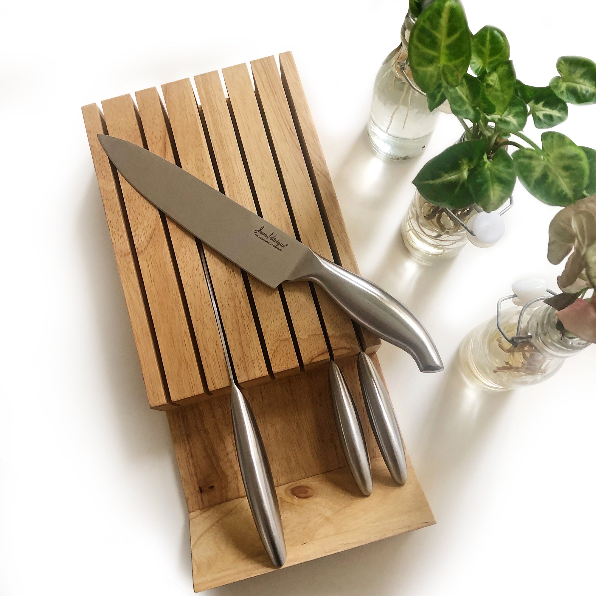 Black and Friday Deals Slot Clear Knife Block Without Knives