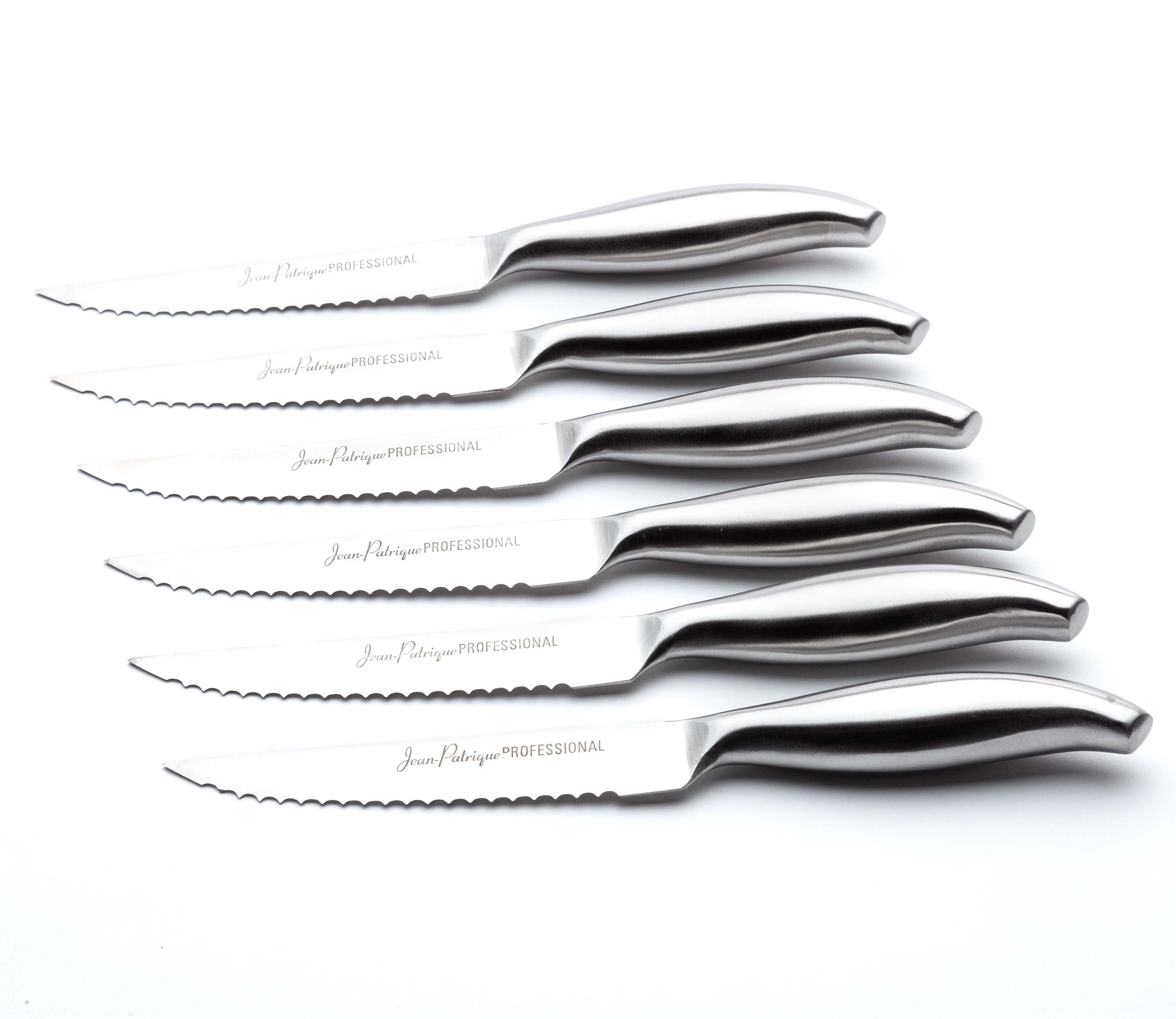 6 Piece Metallic Knife Set With Case, Sharp Kitchen Knife Set Professional,  Dishwasher Safe Stainless Steel Knives Set For Cooking, Black - Scratch