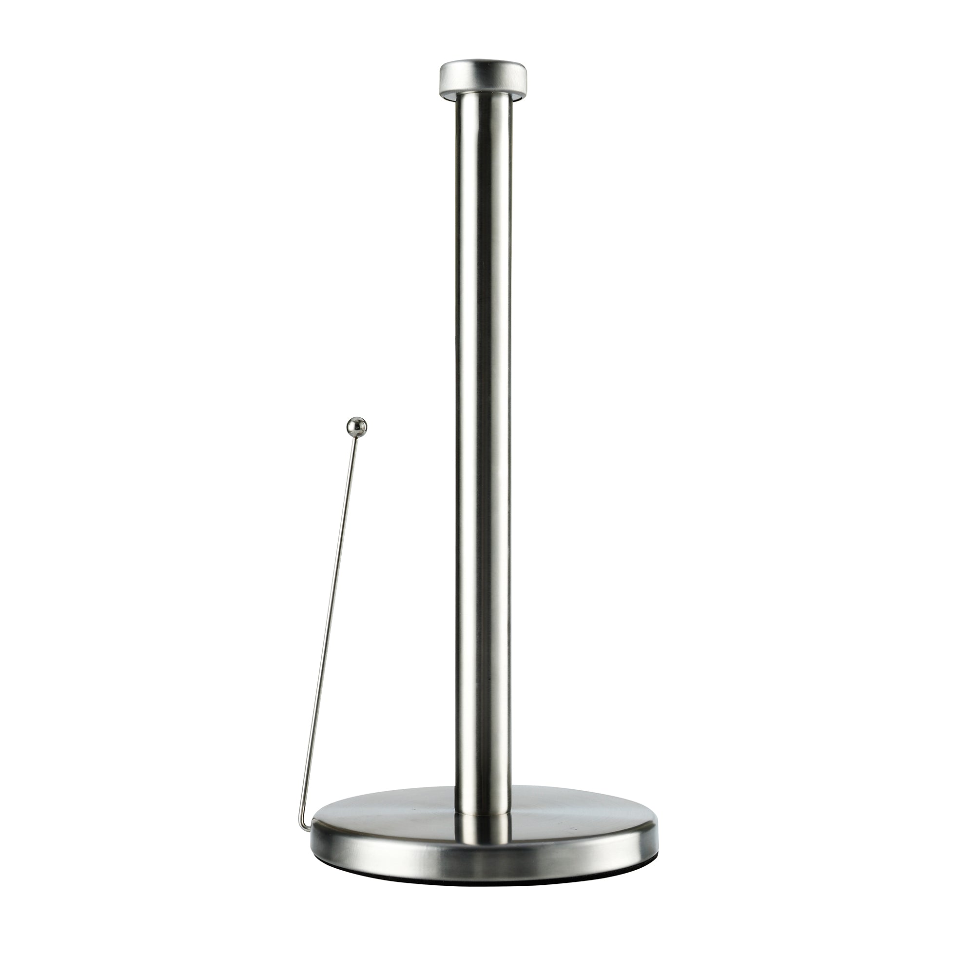 Brushed Steel Spring-Loaded Kitchen Towel Holder