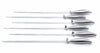 Professional Chef’s Stainless Steel Barbecue Skewers, Complete Set of 6