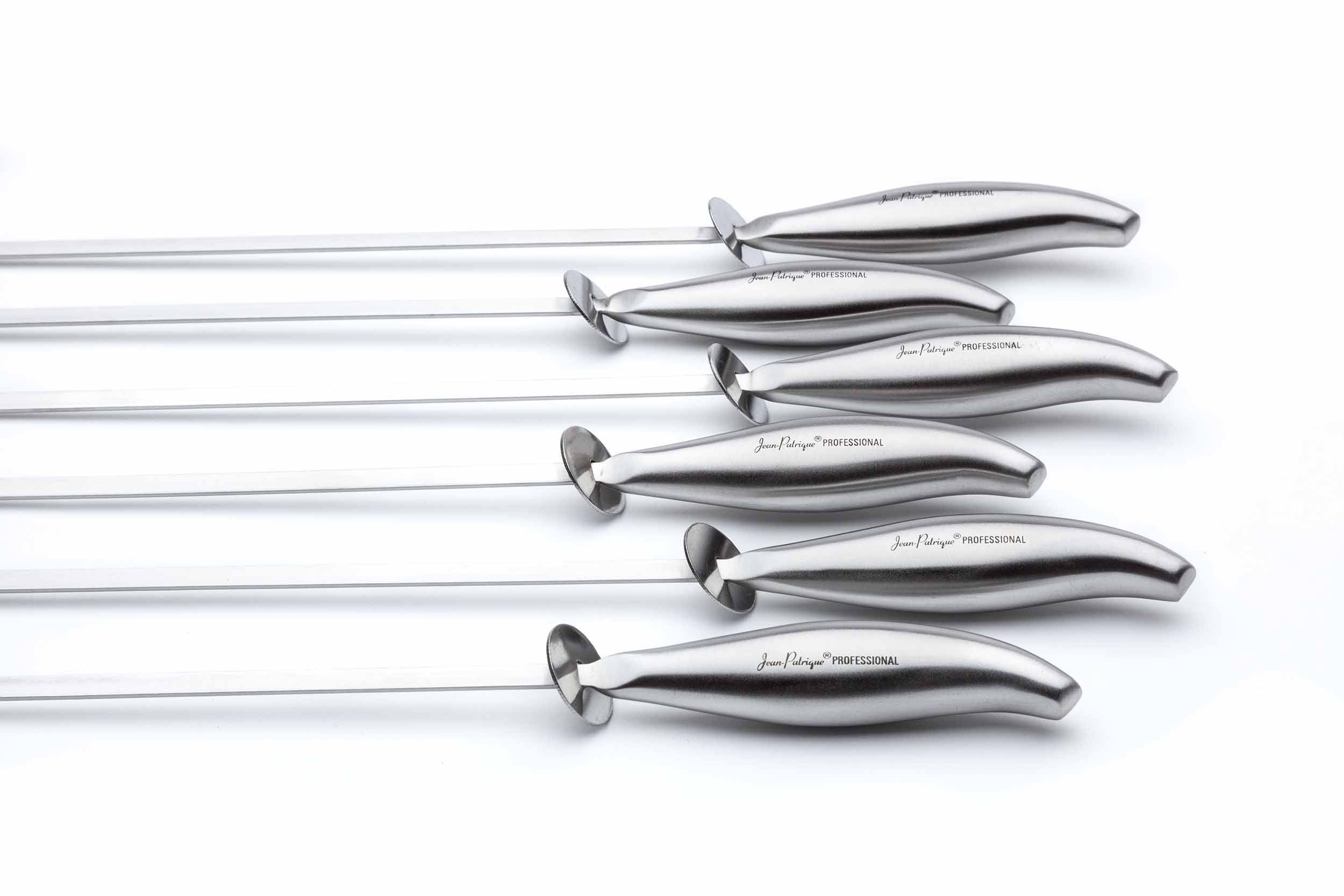 Professional Chef's Stainless Steel BBQ Skewers - Set of 6