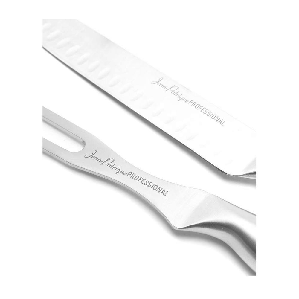 Jean-Patrique Stainless Steel Carving Fork & Vegetable Knife Set | Professional Signature Chefs & Home Cooks