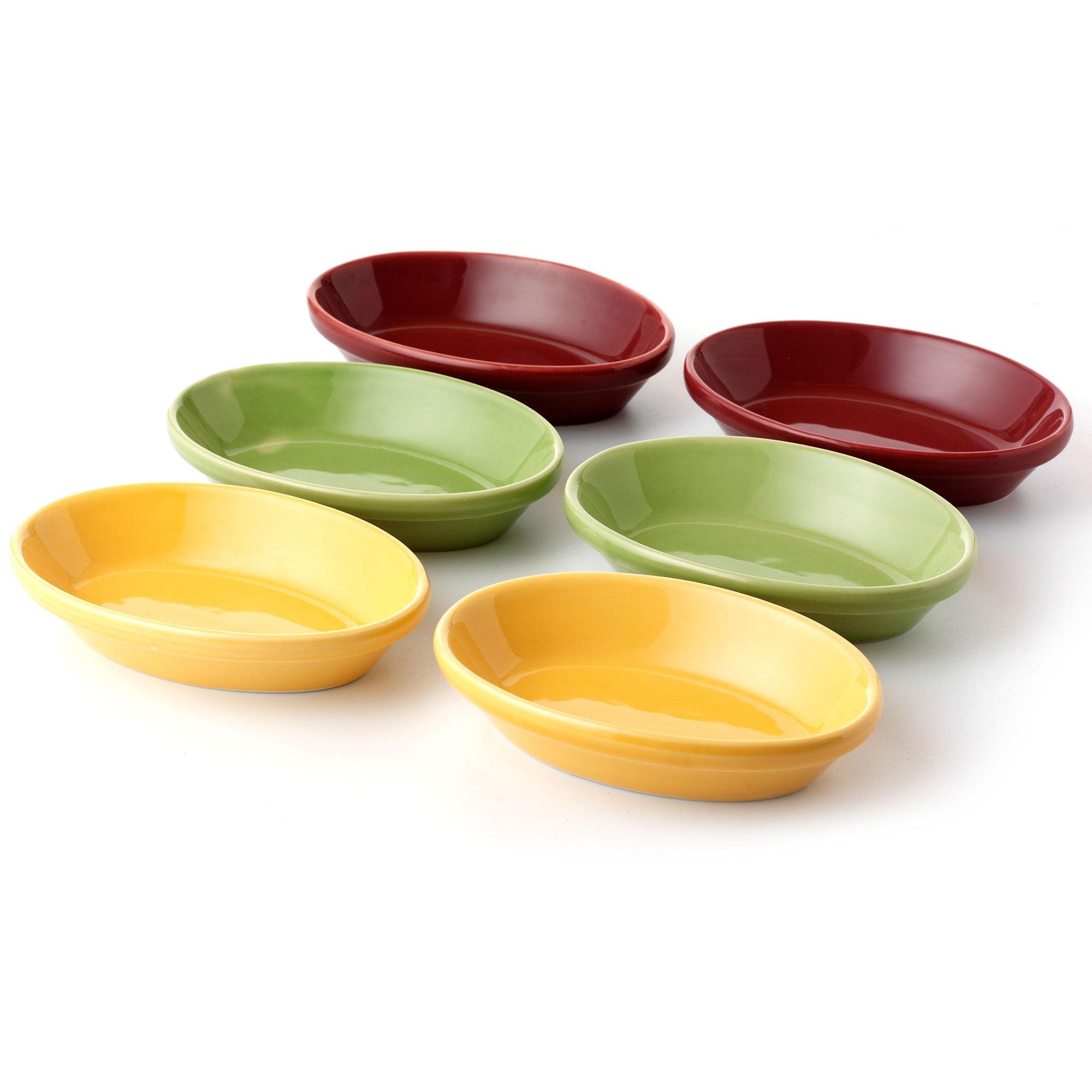 Oval Tapas Serving Dishes - Set of 6