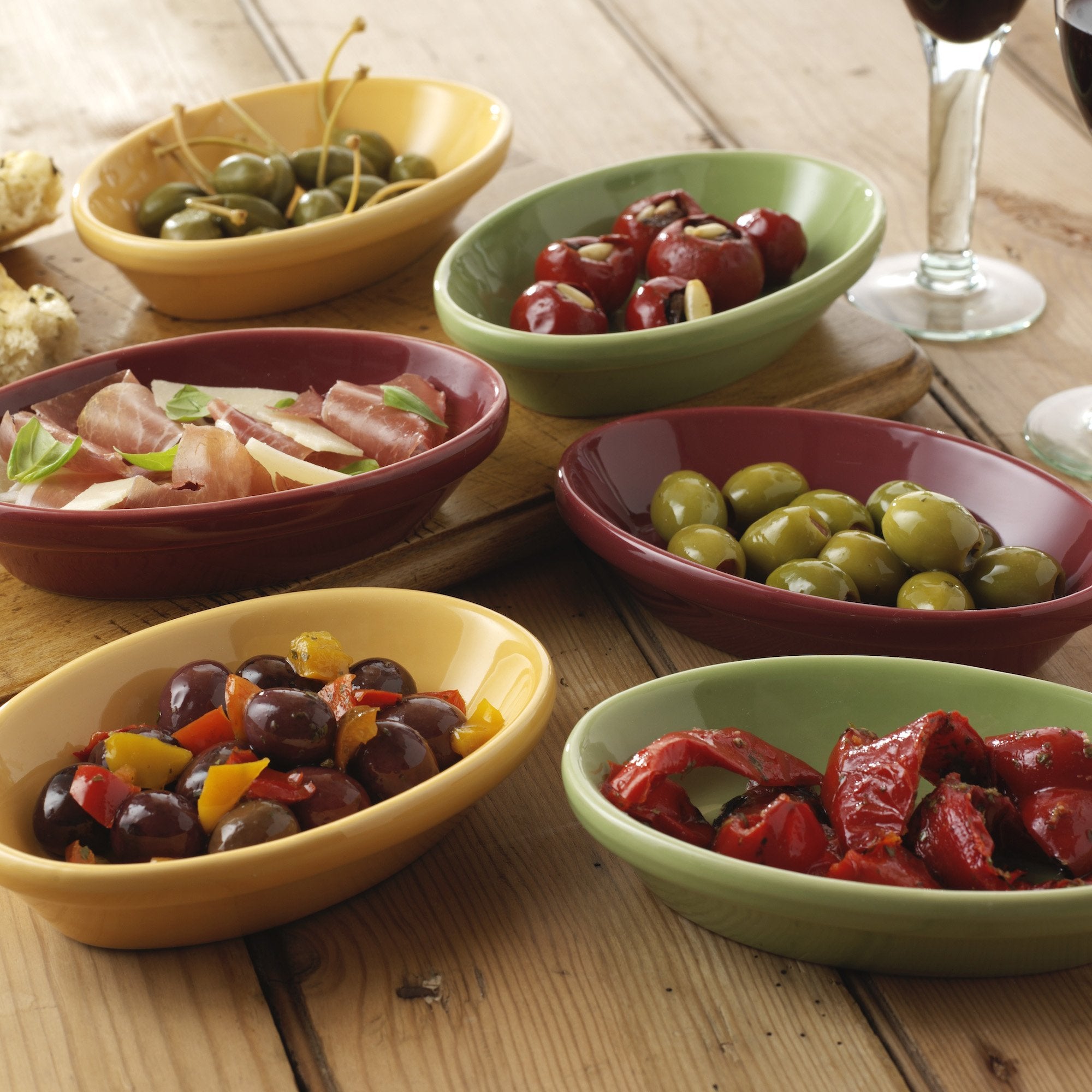 Oval Tapas Serving Dishes - Set of 6