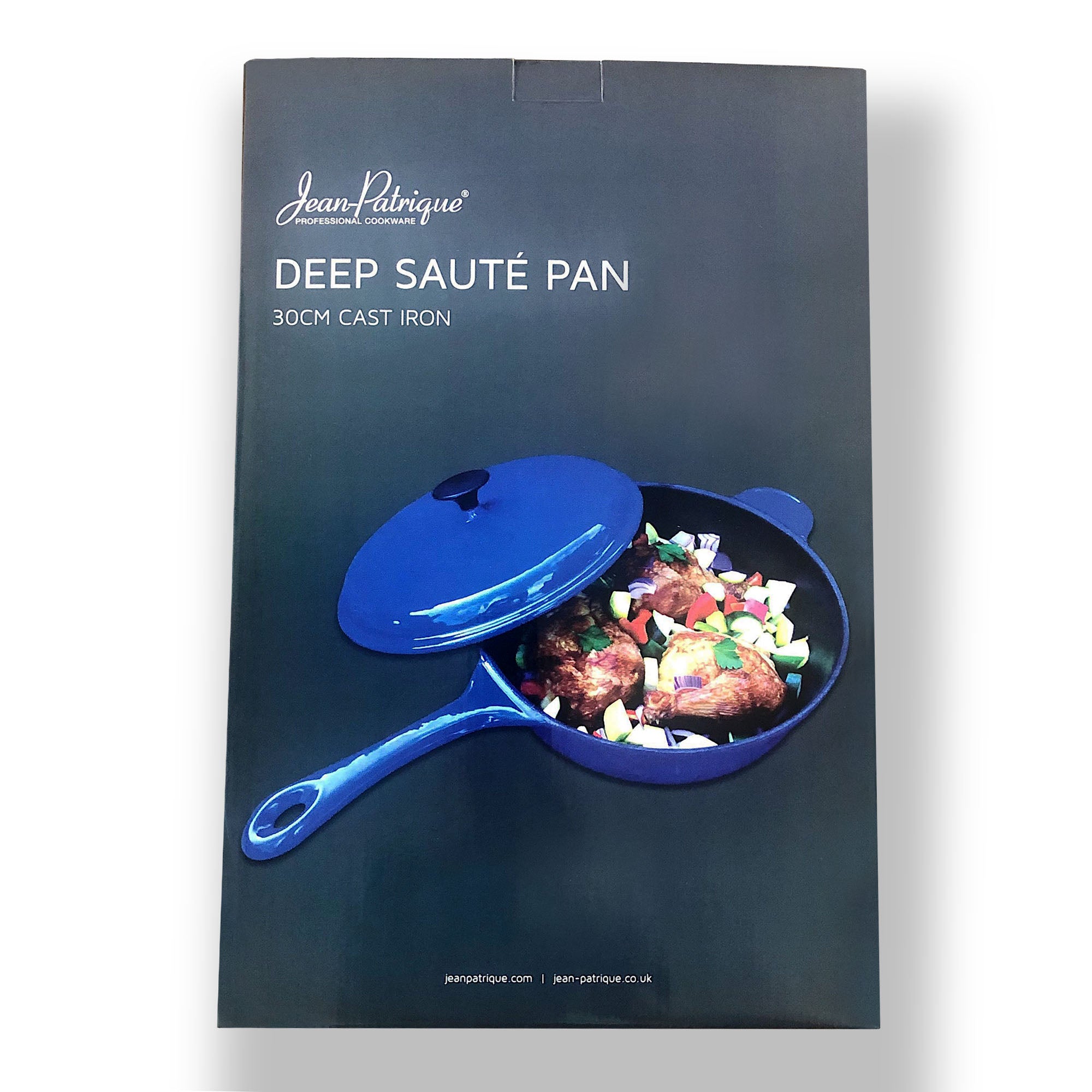 Jean-Patrique 11.8 Professional Cast Iron Deep Sauté Pan