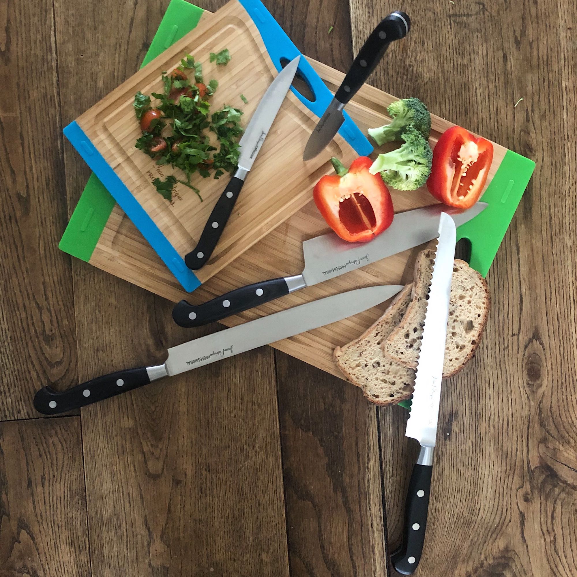 5-Piece Black Handled Knife Set