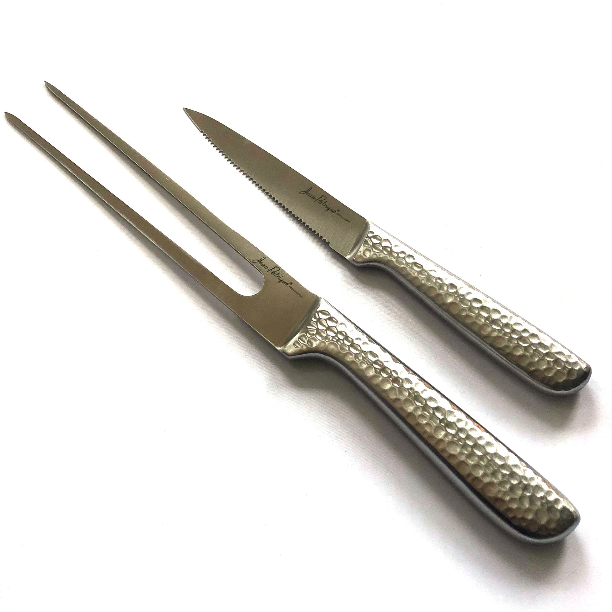 i Kito Stainless Steel Meat Carving Knife Set, Turkey Carving Knife and  Fork Set