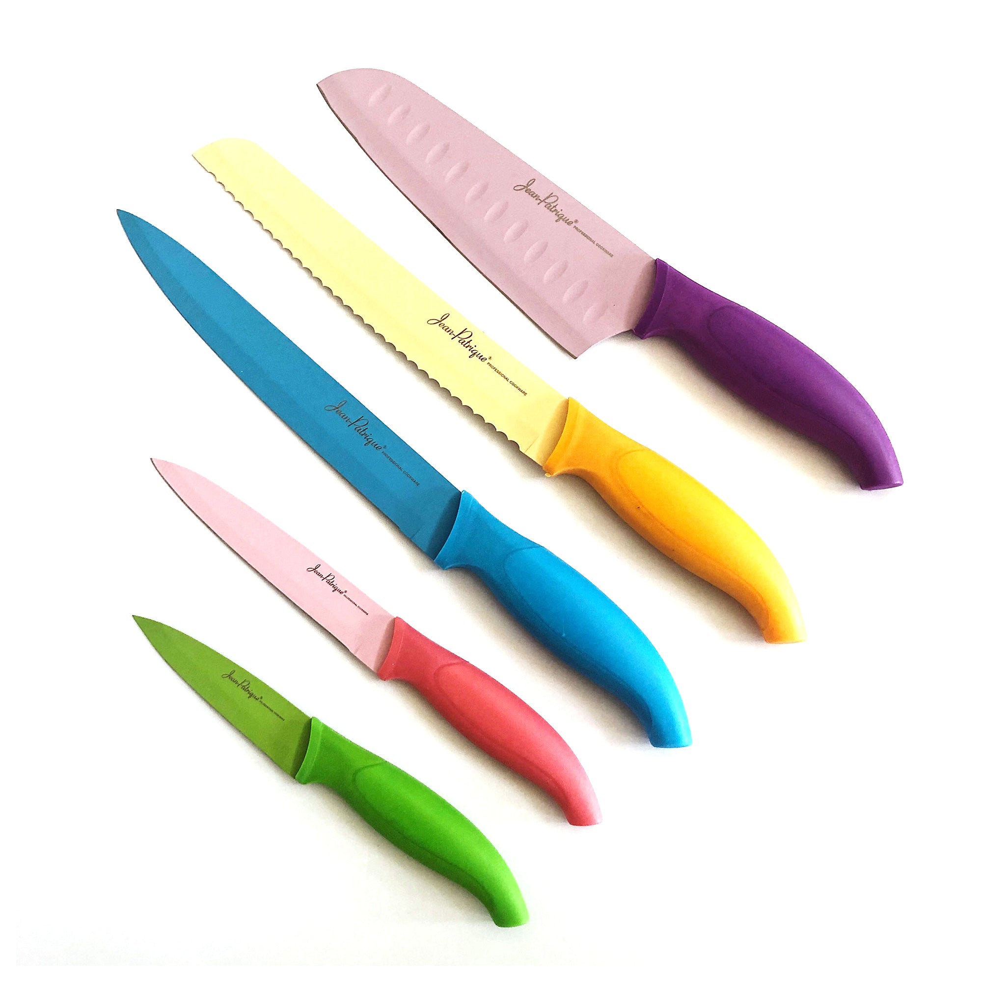 5 Piece Vibrant Collection Coloured Knife Set