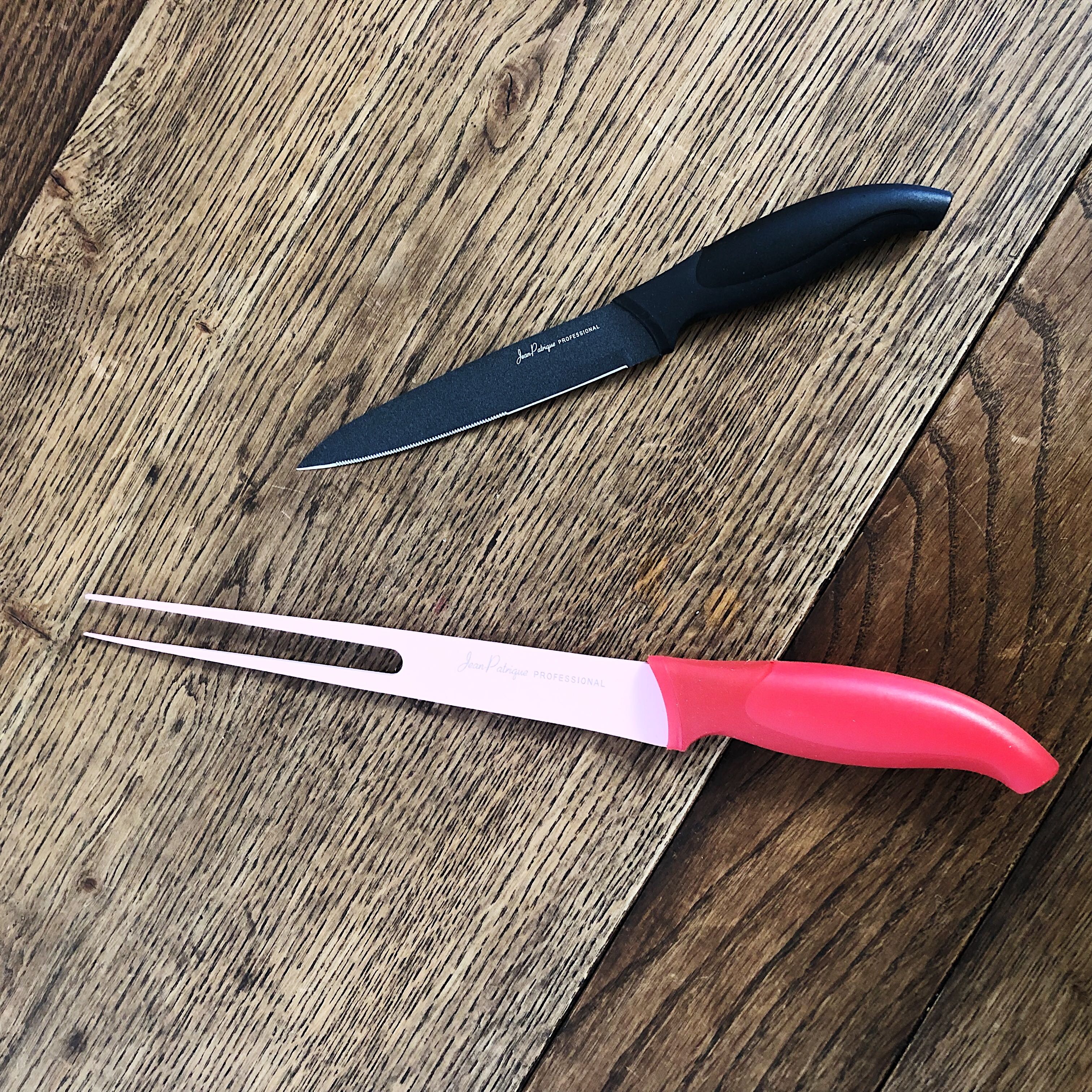 Carving Knife & Meat Fork - Contemporary Colours