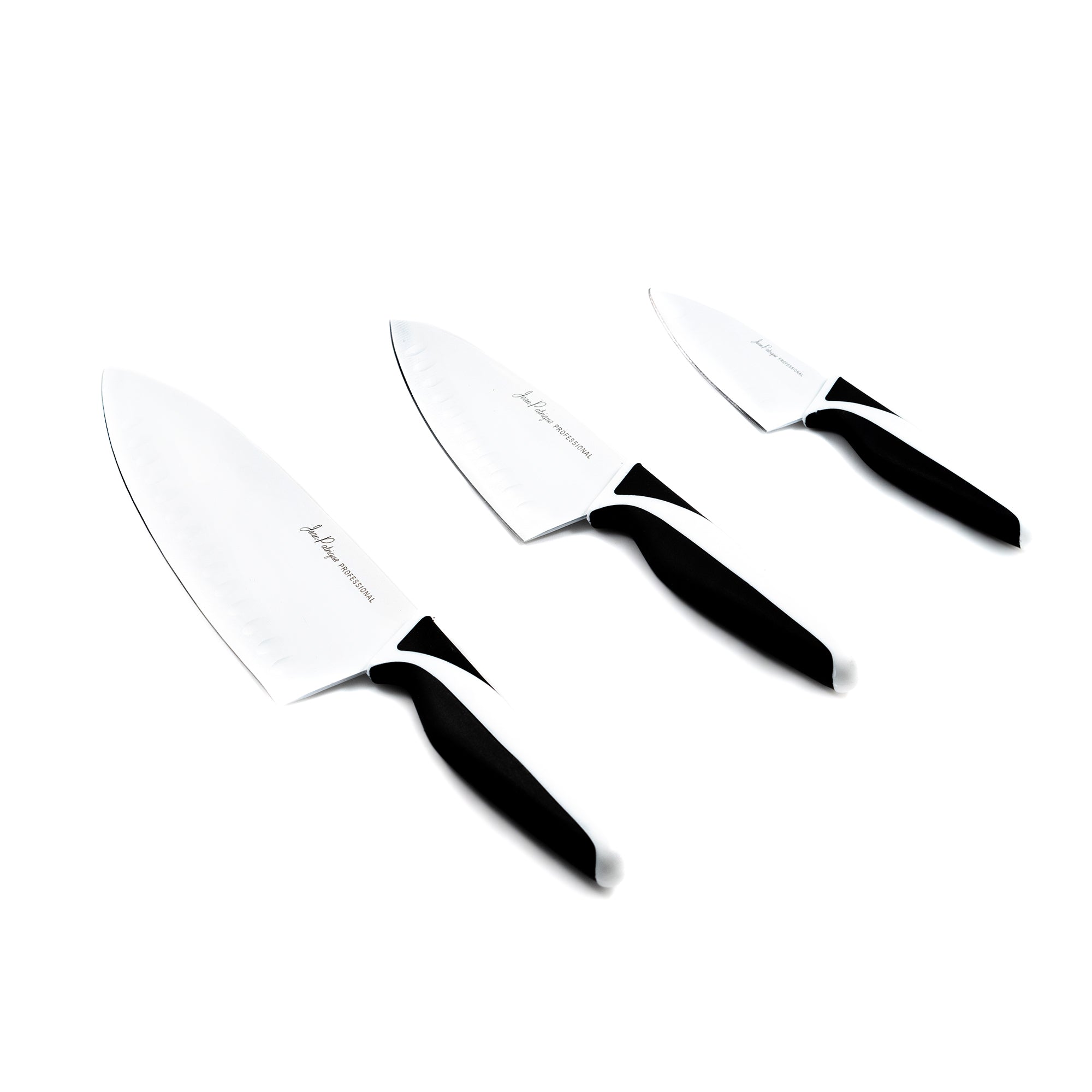 3-Piece Non-Stick Knife Set - Midnight / Ivory