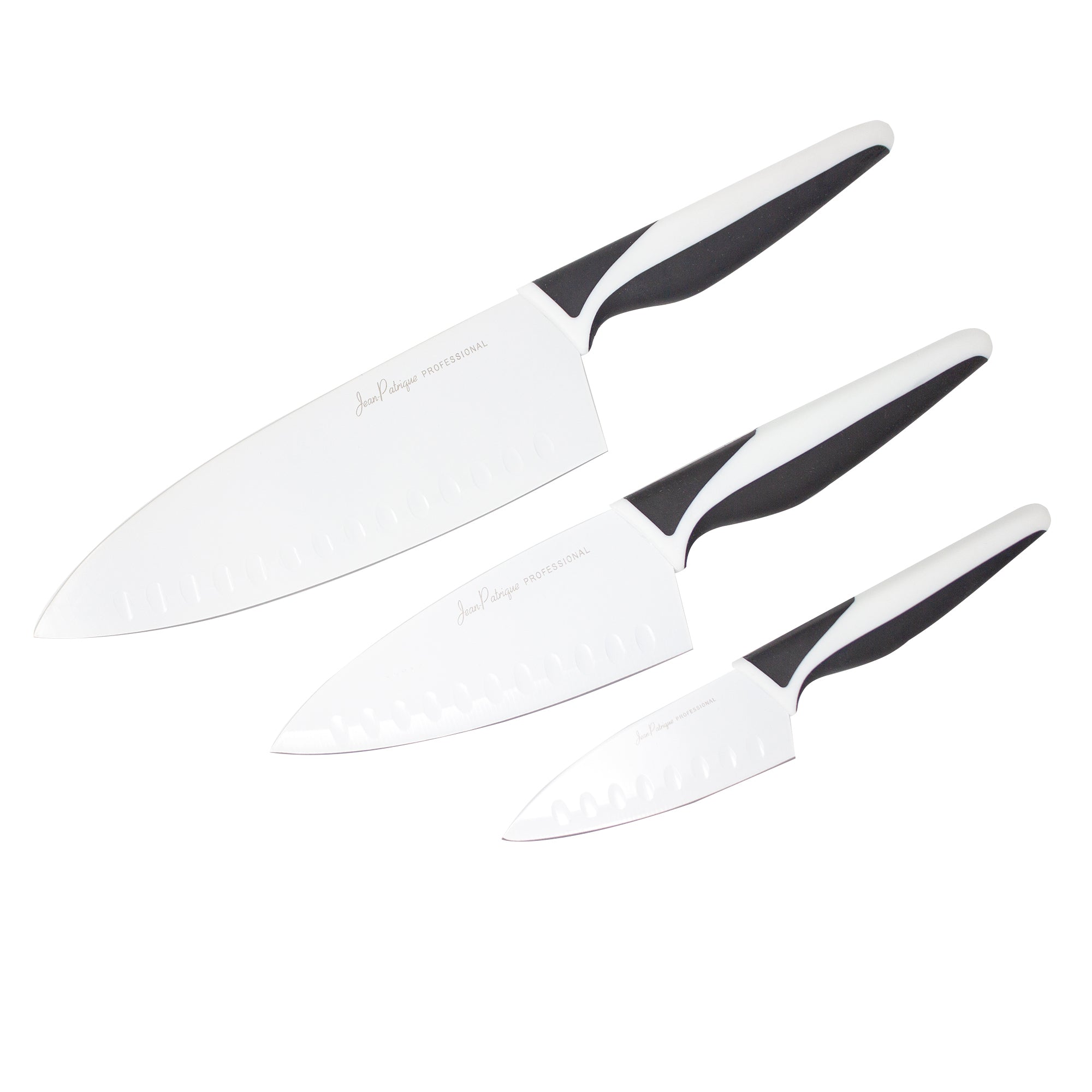 3-Piece Non-Stick Knife Set - Midnight / Ivory