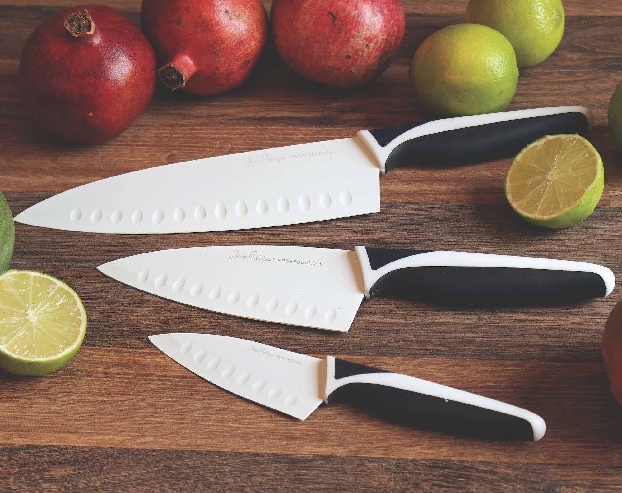 3-Piece Non-Stick Knife Set - Midnight / Ivory