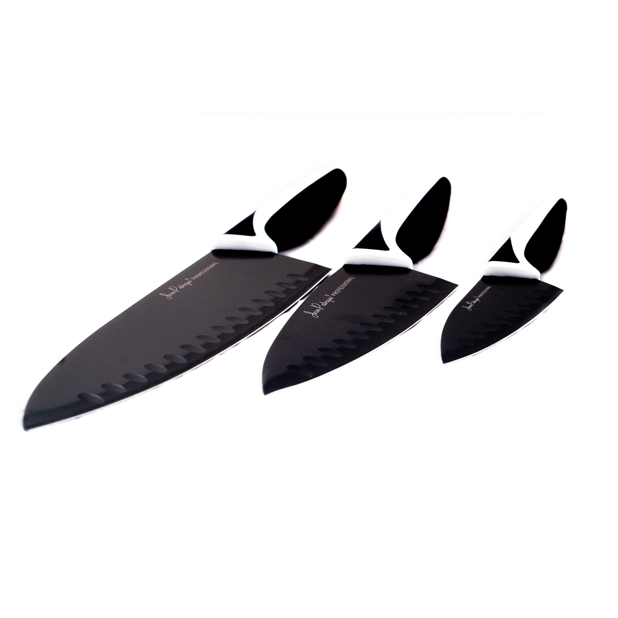3-Piece Non-Stick Knife Set - Midnight / Ivory
