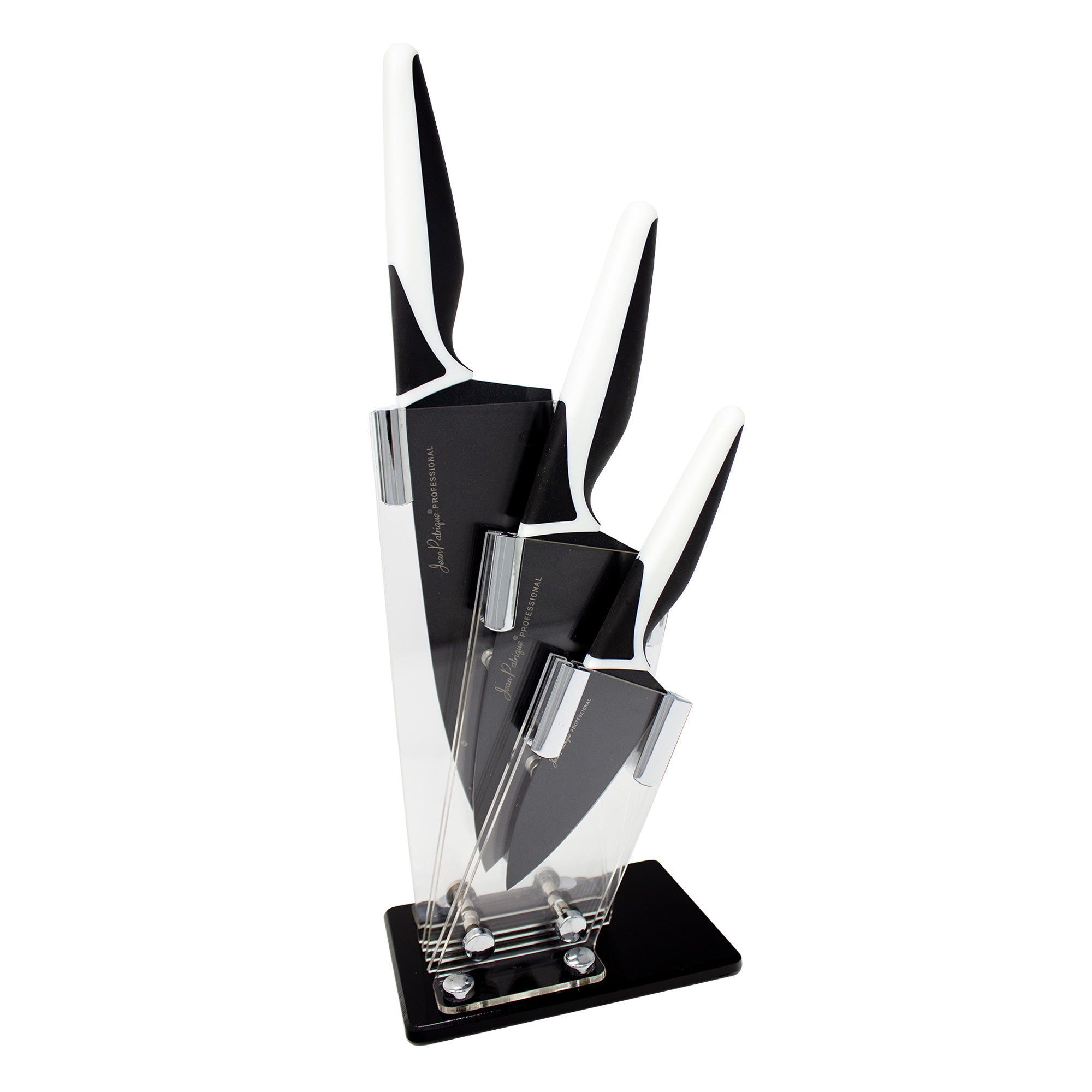 3-Piece Non-Stick Knife Set - Midnight / Ivory