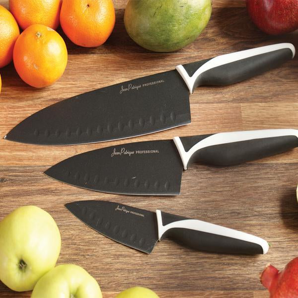 3-Piece Non-Stick Knife Set - Midnight / Ivory