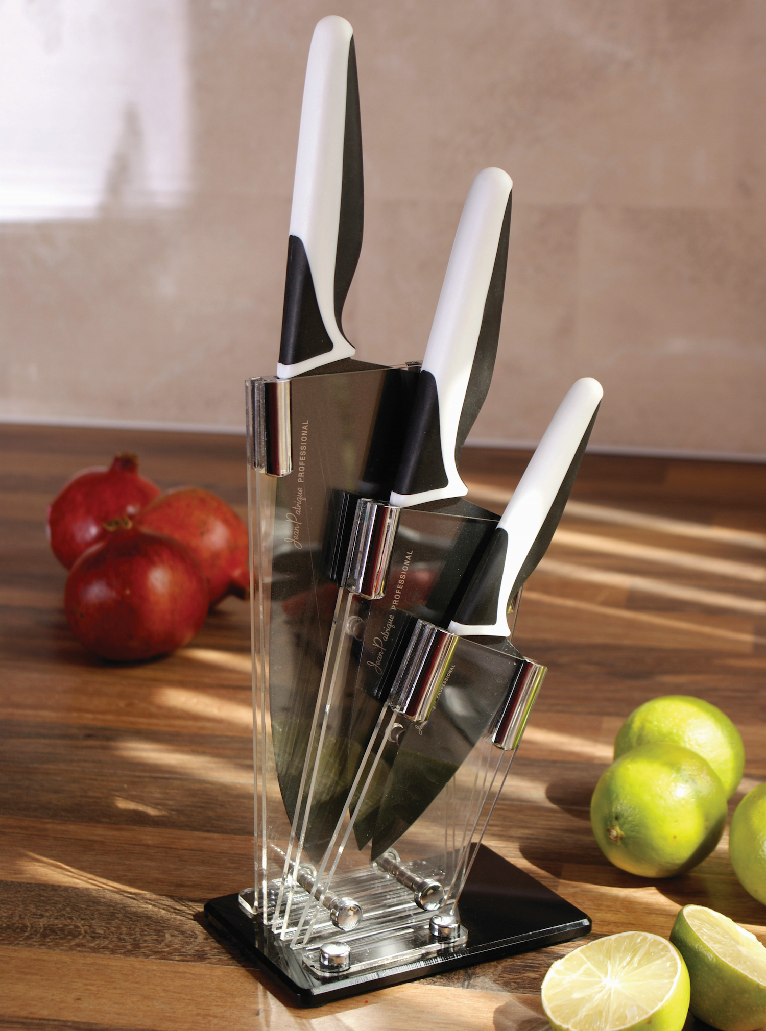 Perspex Knife Block for the Jean Patrique Signature 3-Piece Knife Set