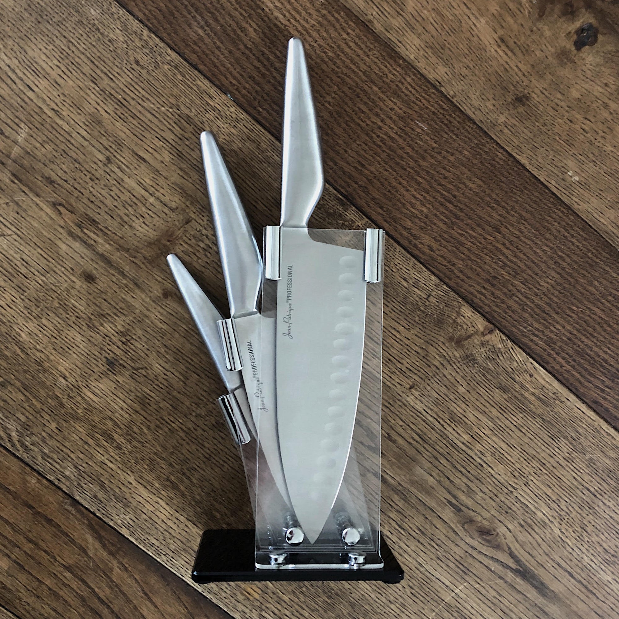 Perspex Knife Block for the Jean Patrique Signature 3-Piece Knife Set