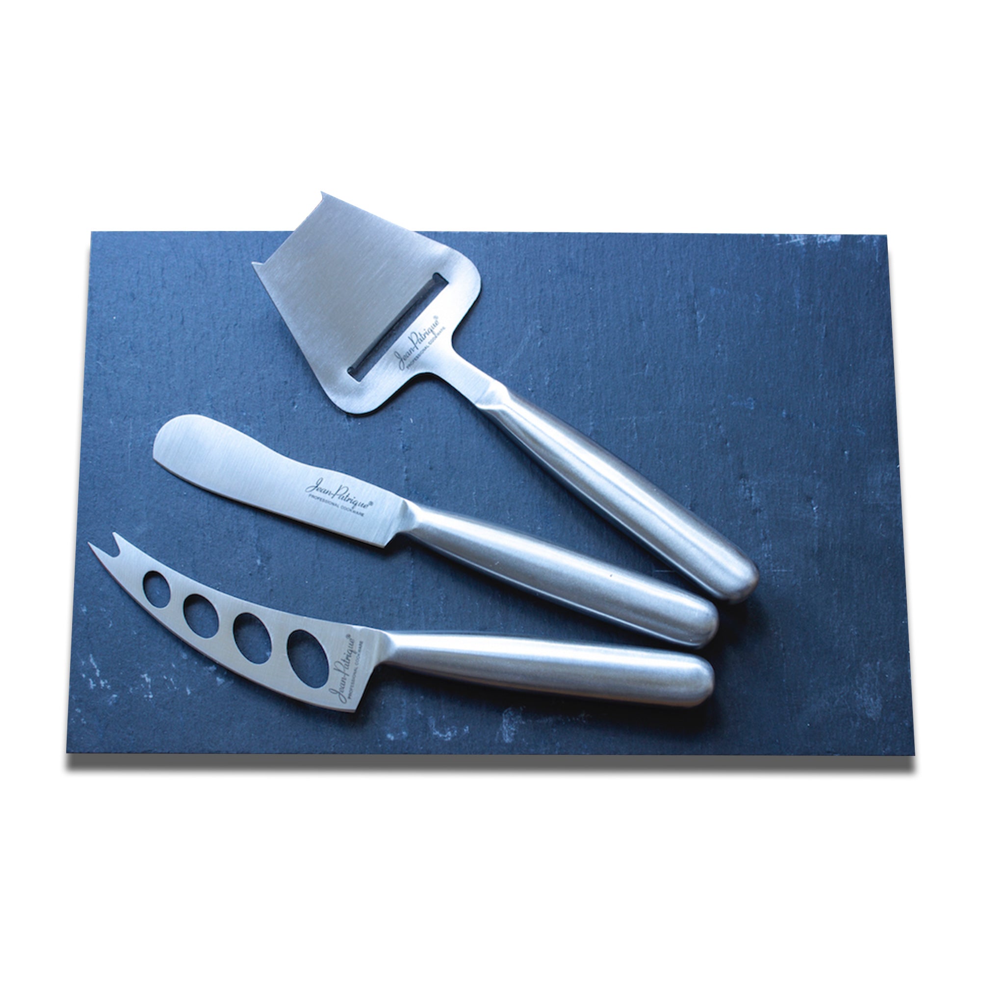 Tuscany Slate Serving Board & 3 Piece Cheese Knife Set