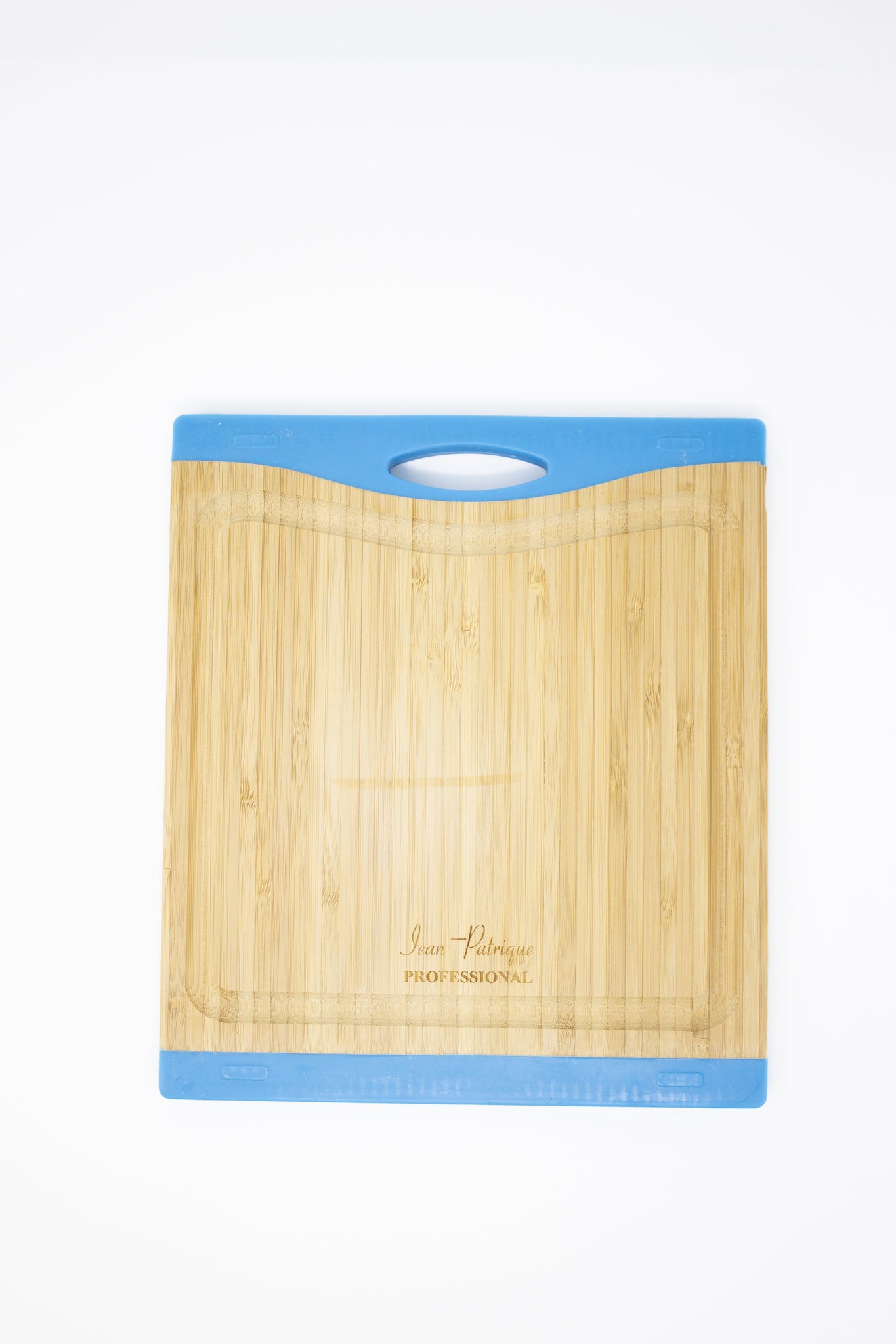 Bamboo Chopping Boards with Silicon Ends - Small (Blue)