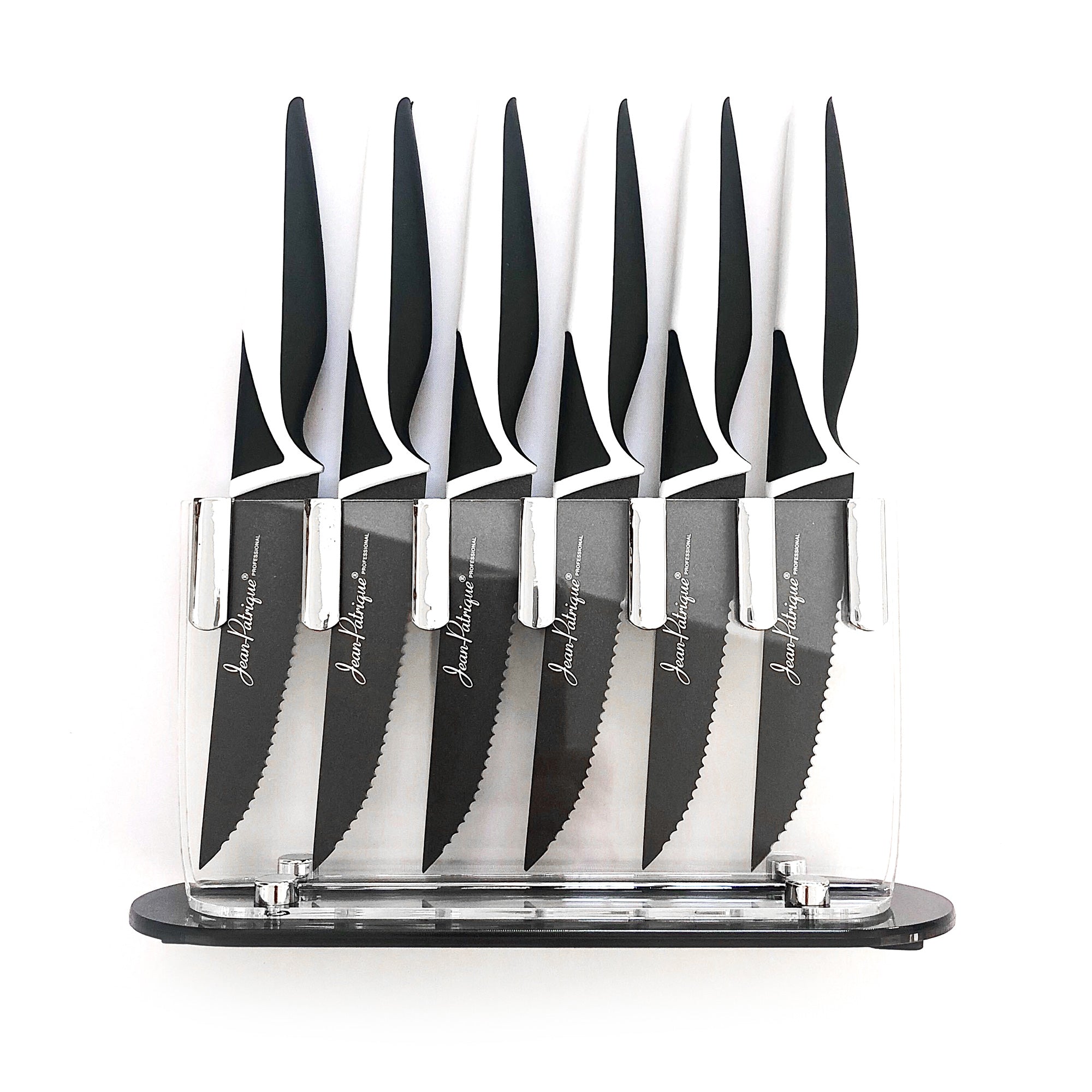 Non-Stick Steak Knives & Block - Set of 6