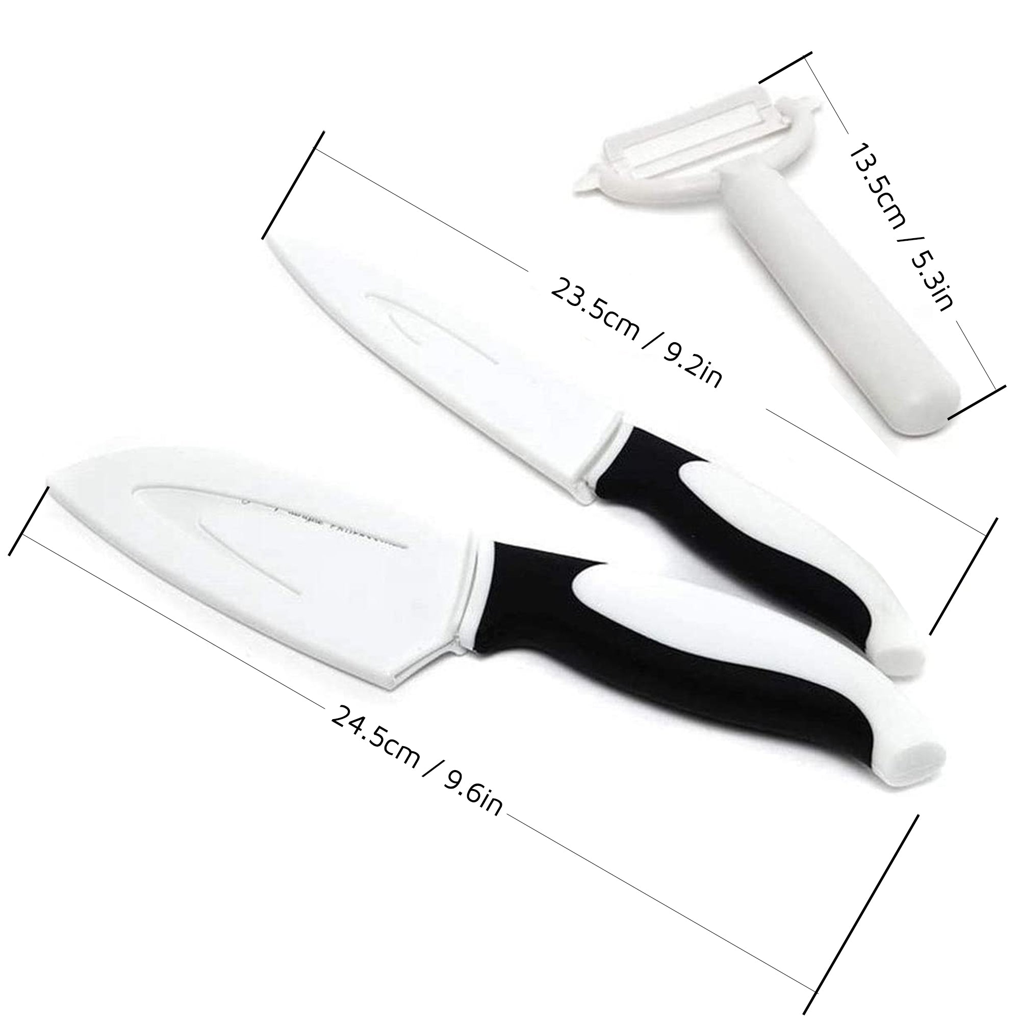 3 Piece Chef’s Non-Stick Black & White Prep Set