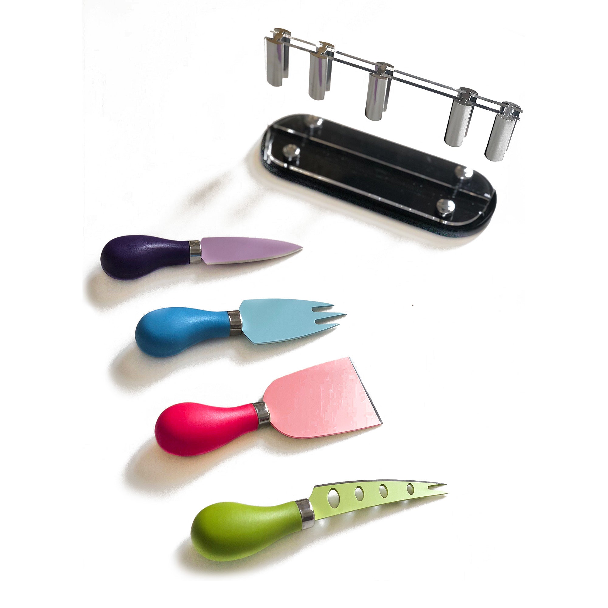 Vibrant Cheese Knife Set & Block
