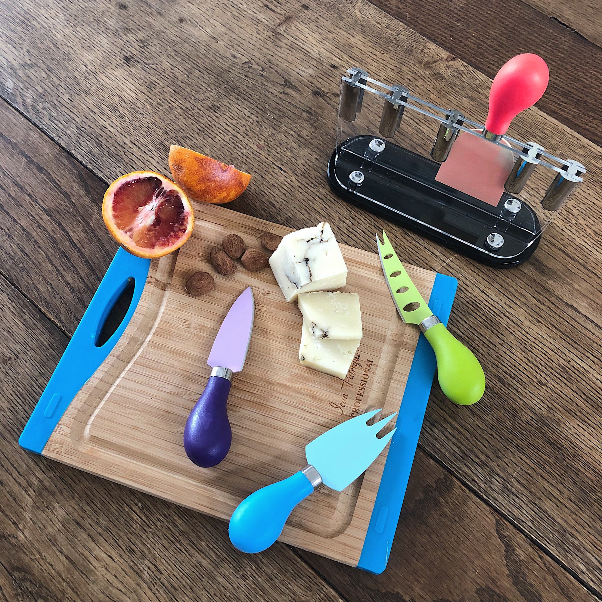 Vibrant Cheese Knife Set & Block
