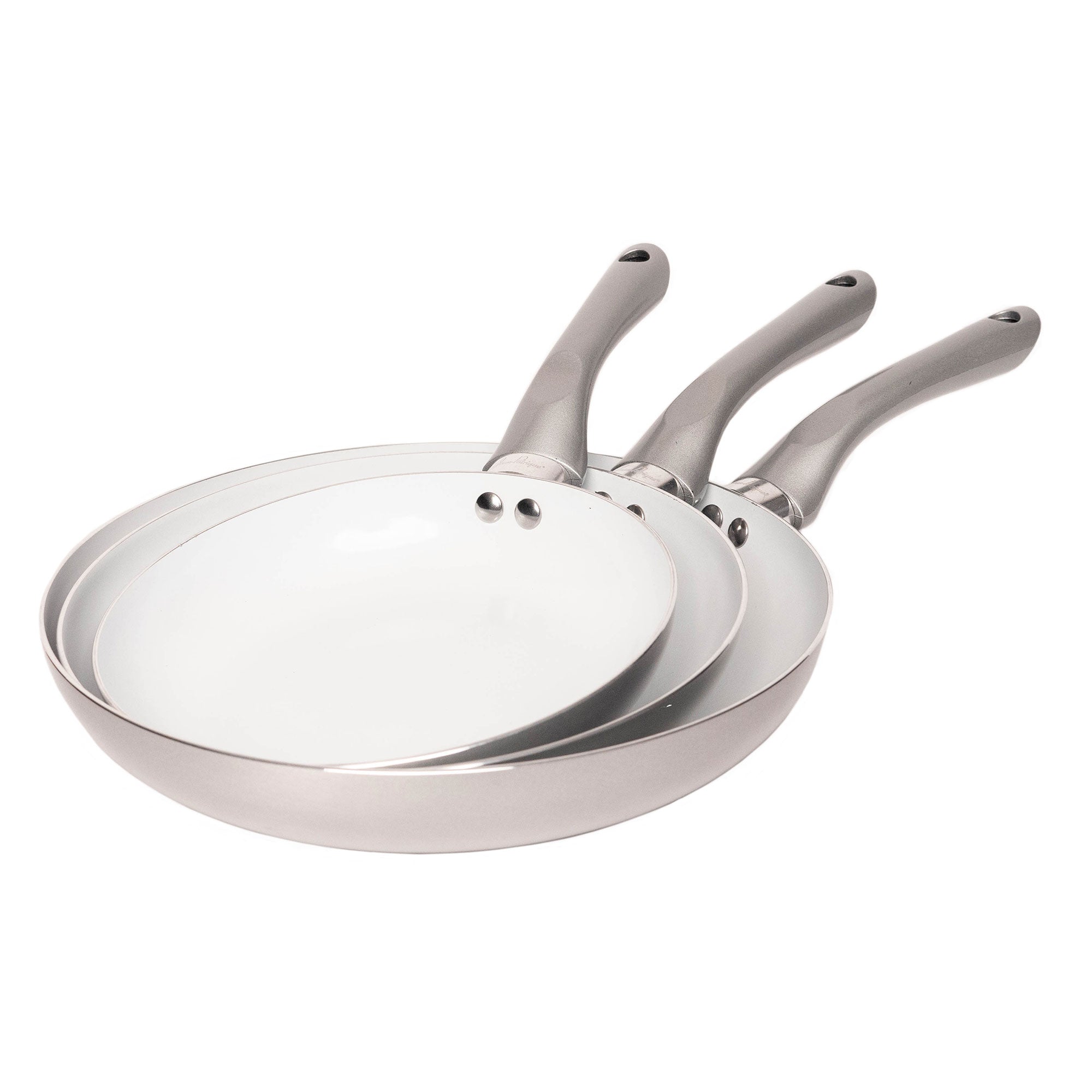 Hell's Kitchen 2 Piece Nonstick Skillet Set, Induction Ready Fry Pans