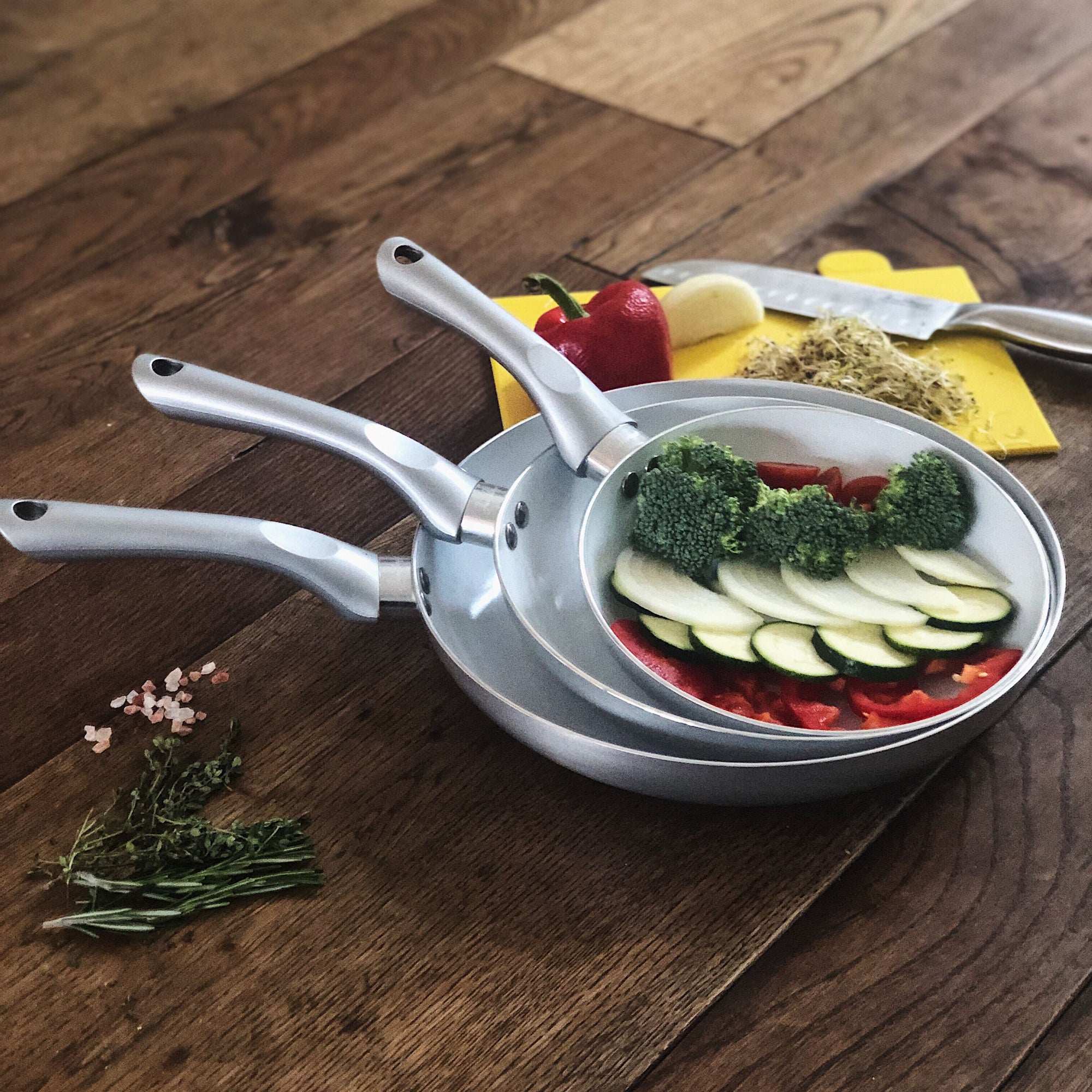 Bio Supreme Ceramic Frying Pan Set