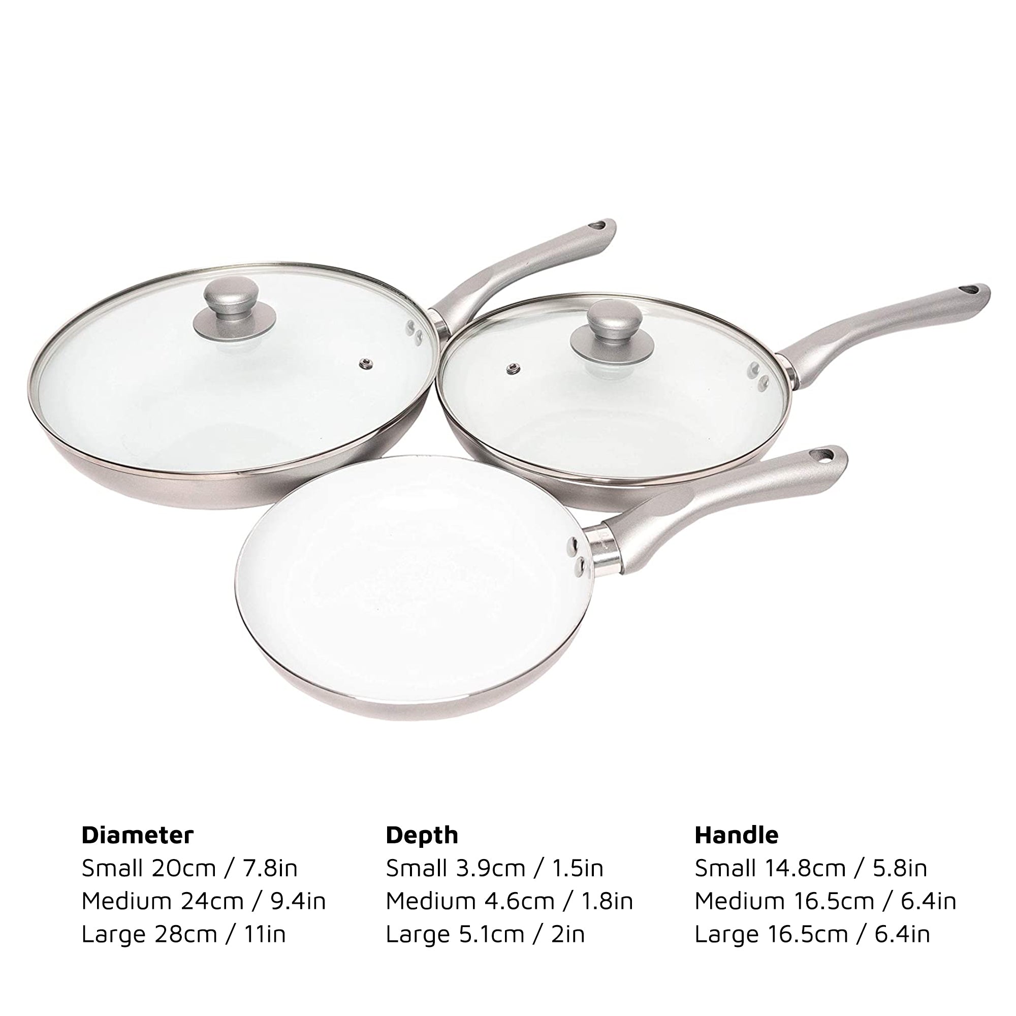 Bio Supreme Ceramic Frying Pan Set