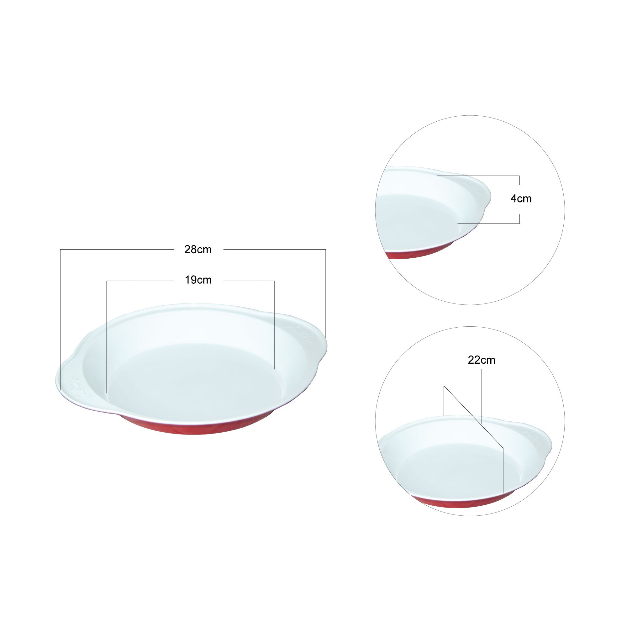 Eco-Cook Non-Stick Ceramic Cake Tin - 11 Inch