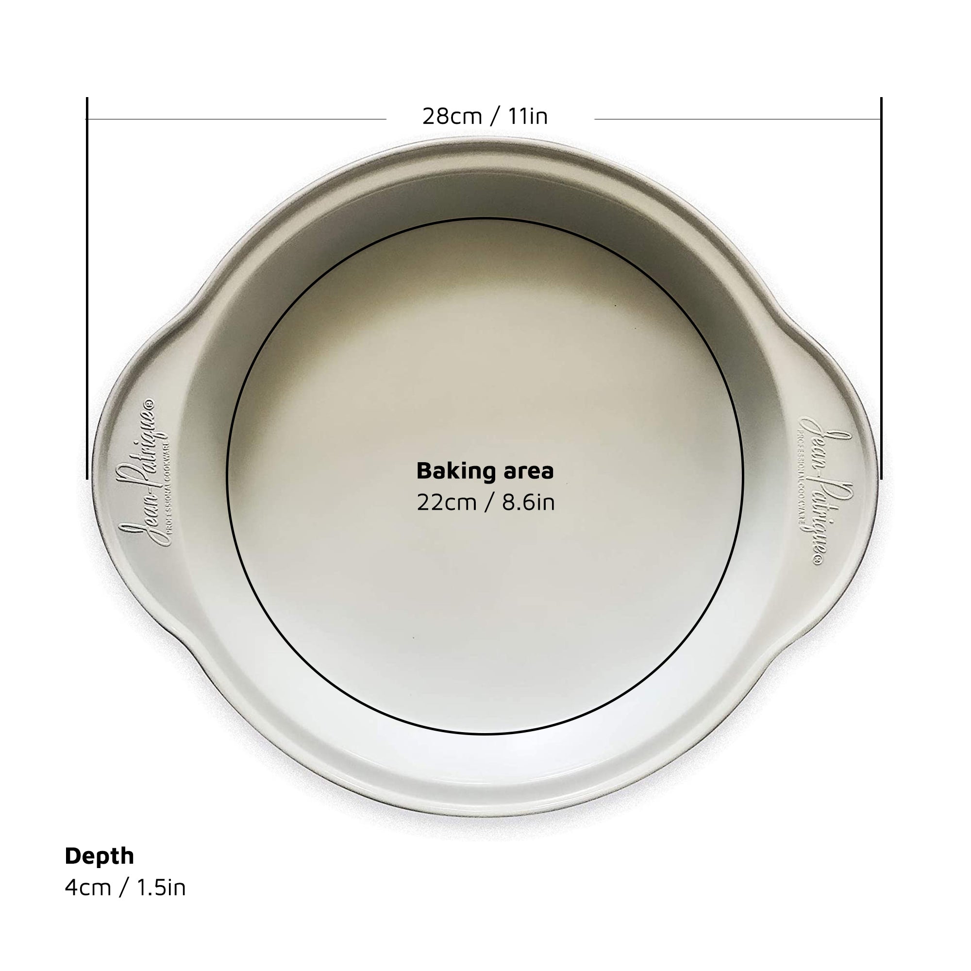 Eco-Cook Non-Stick Ceramic Pie Dish - 11 Inch