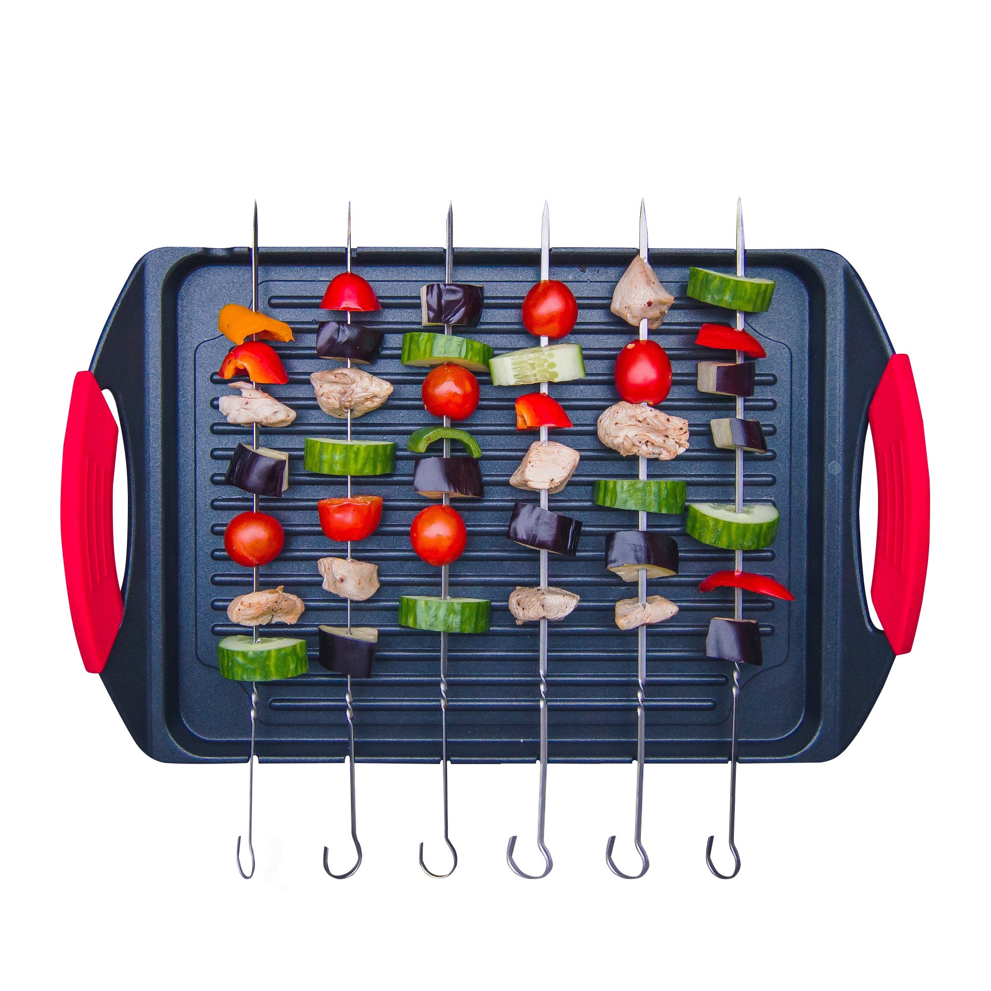 Griddle Me This - Cast Aluminium Griddle Plate with Stainless Steel Skewers
