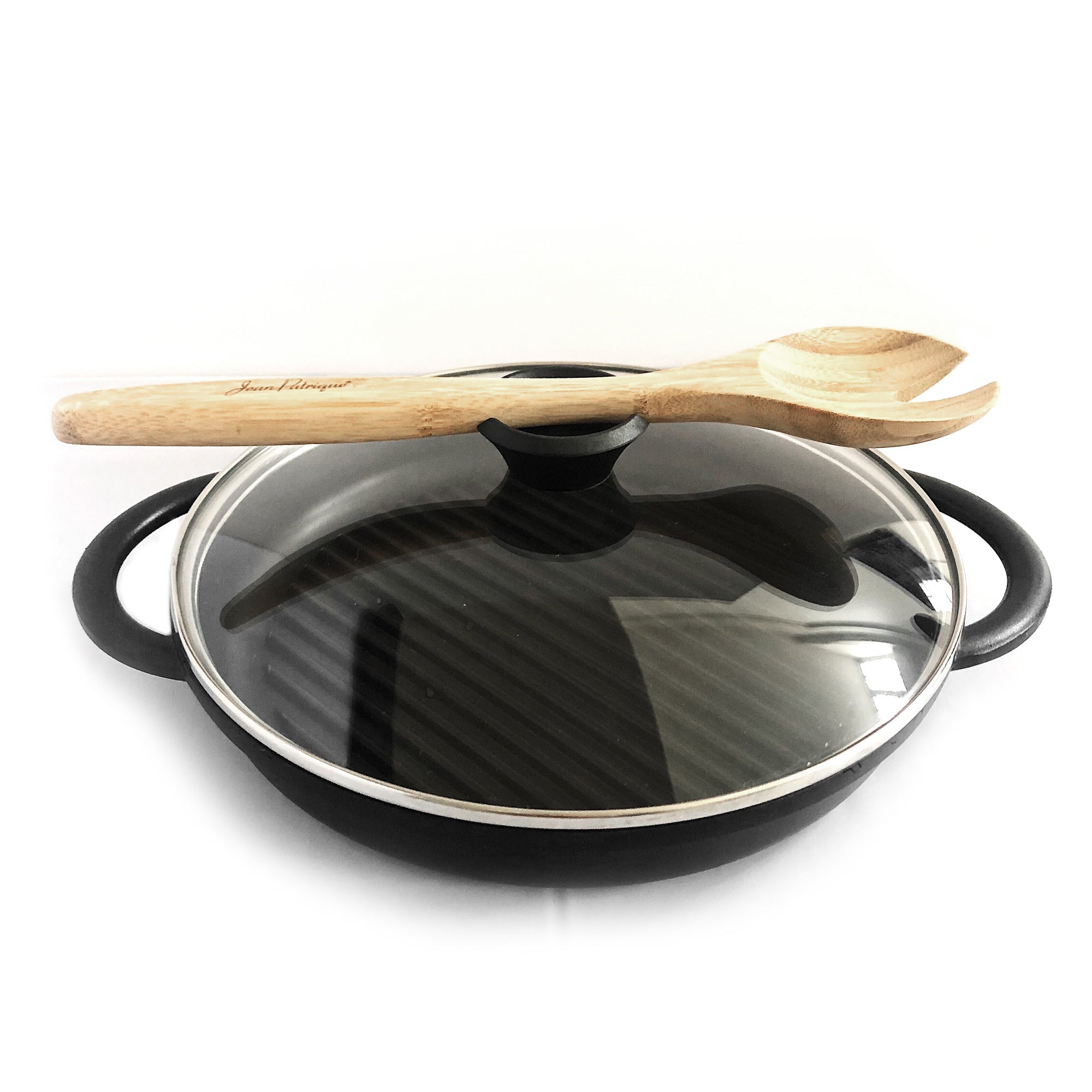 The Whatever Pan - Cast Aluminium Griddle Pan with Glass Lid