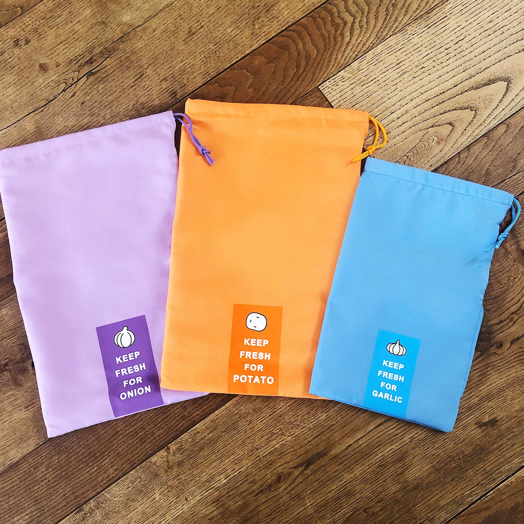 Set of 3 Onion/Potato/Garlic Preserving Bags